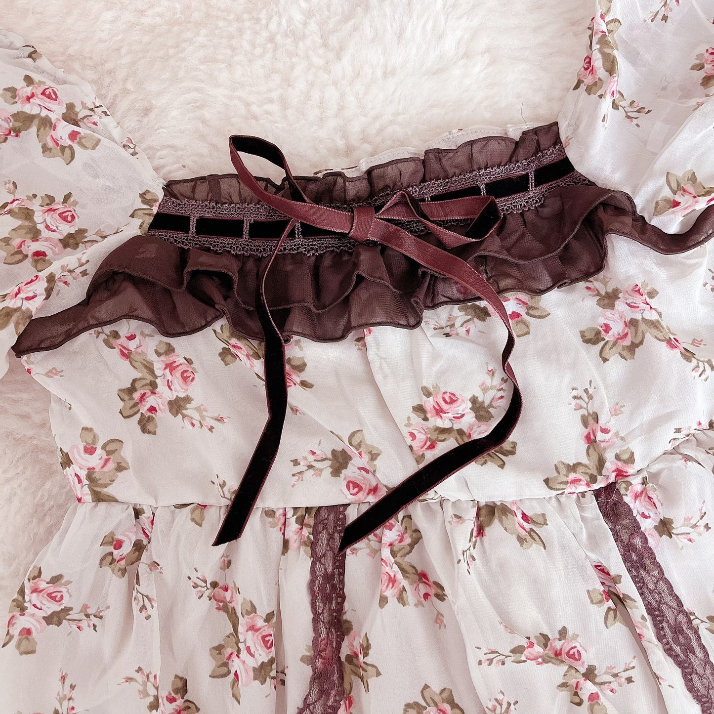 chiffon mori girl babydoll dress