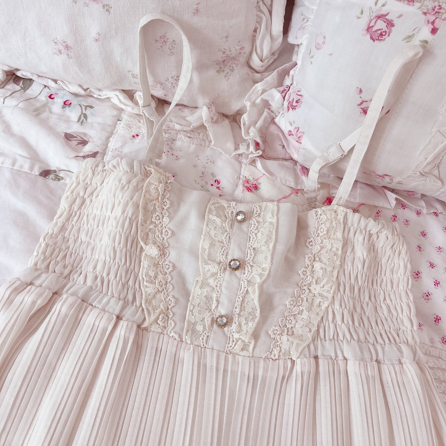 cream two-way cami dress
