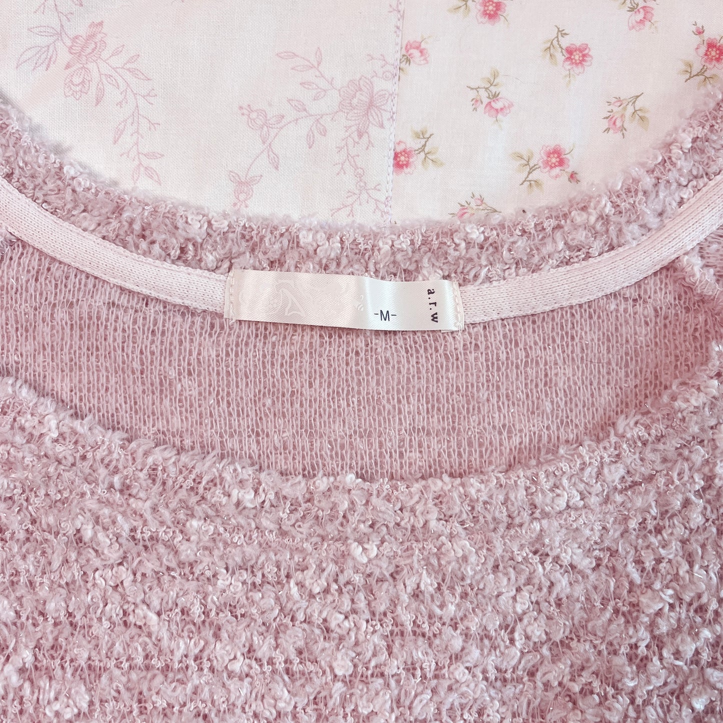 pink moco sweater