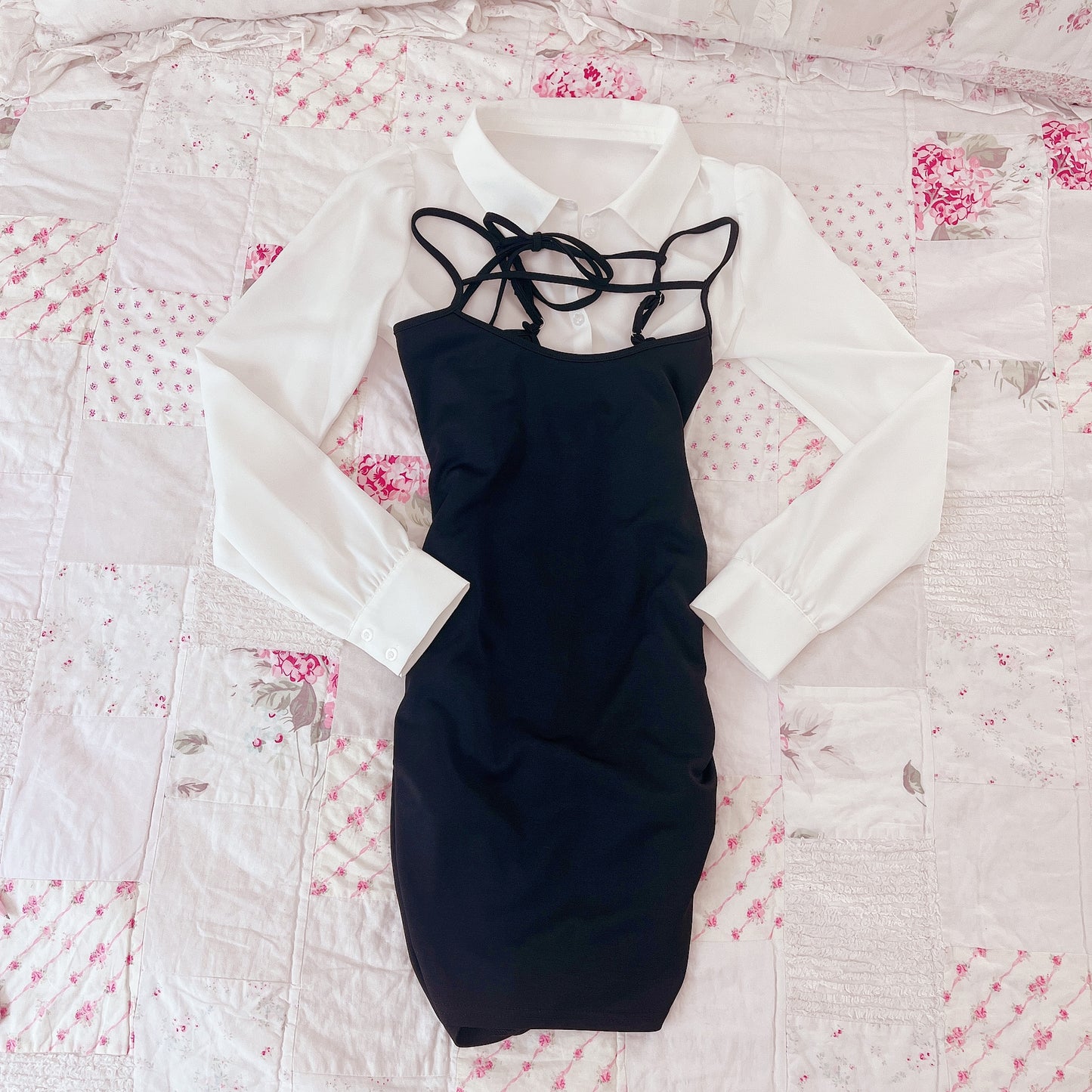 dml two piece bodycon dress set