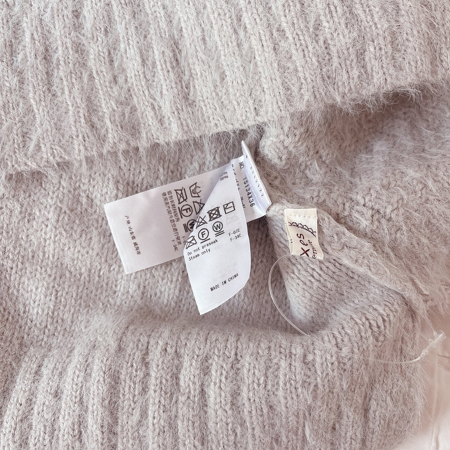 blue gray moco turtleneck knit