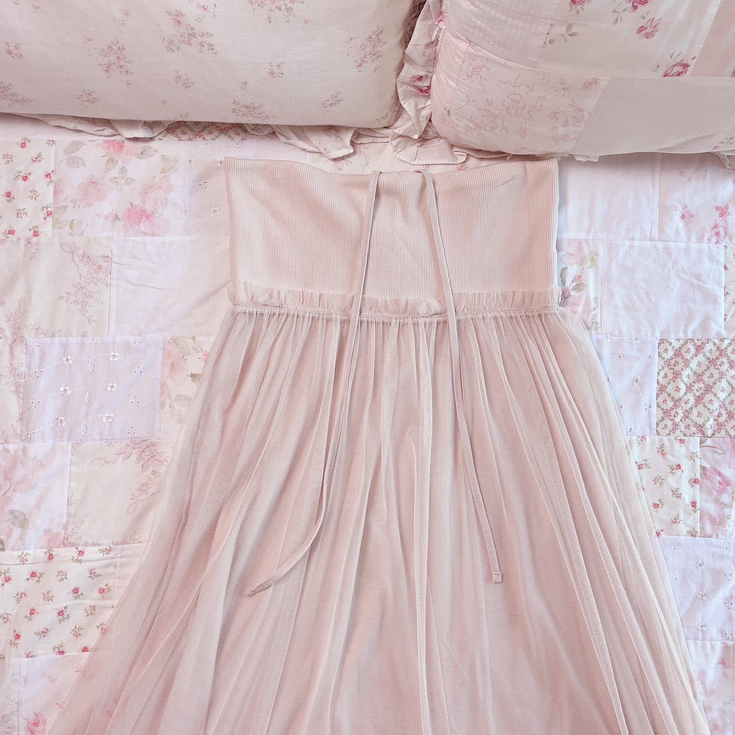 pink ballerina maxi skirt