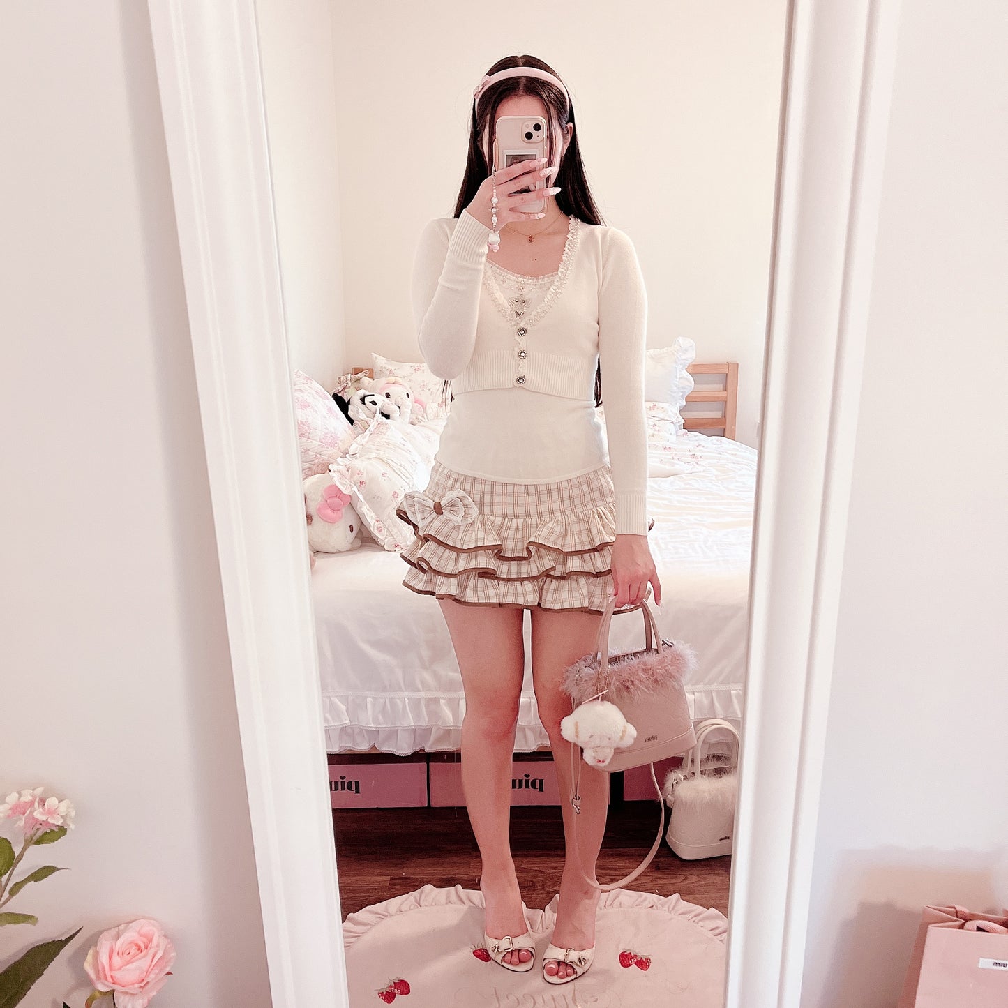 autumn chestnut skirt ♡ yamii original