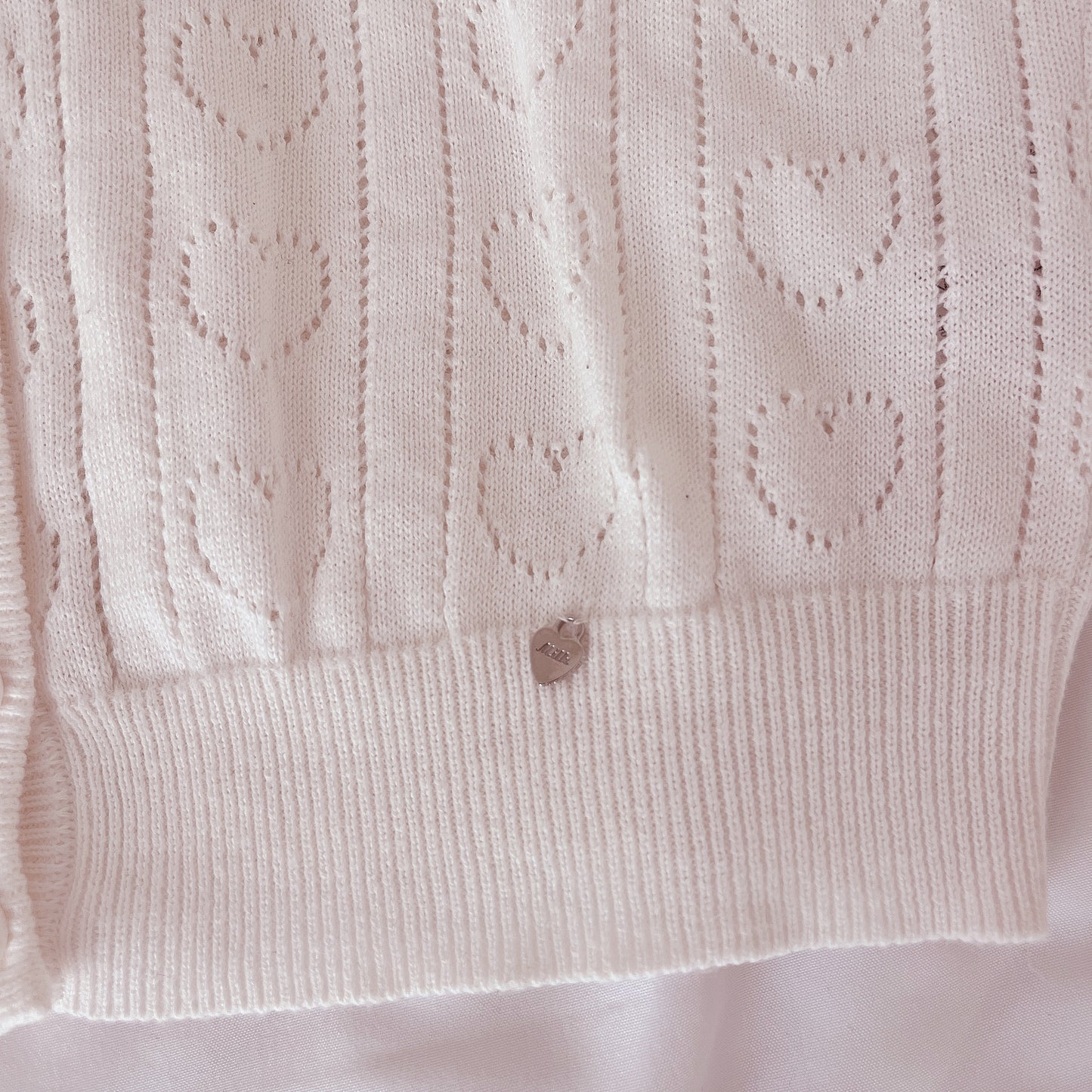 milk mini pointelle cardigan