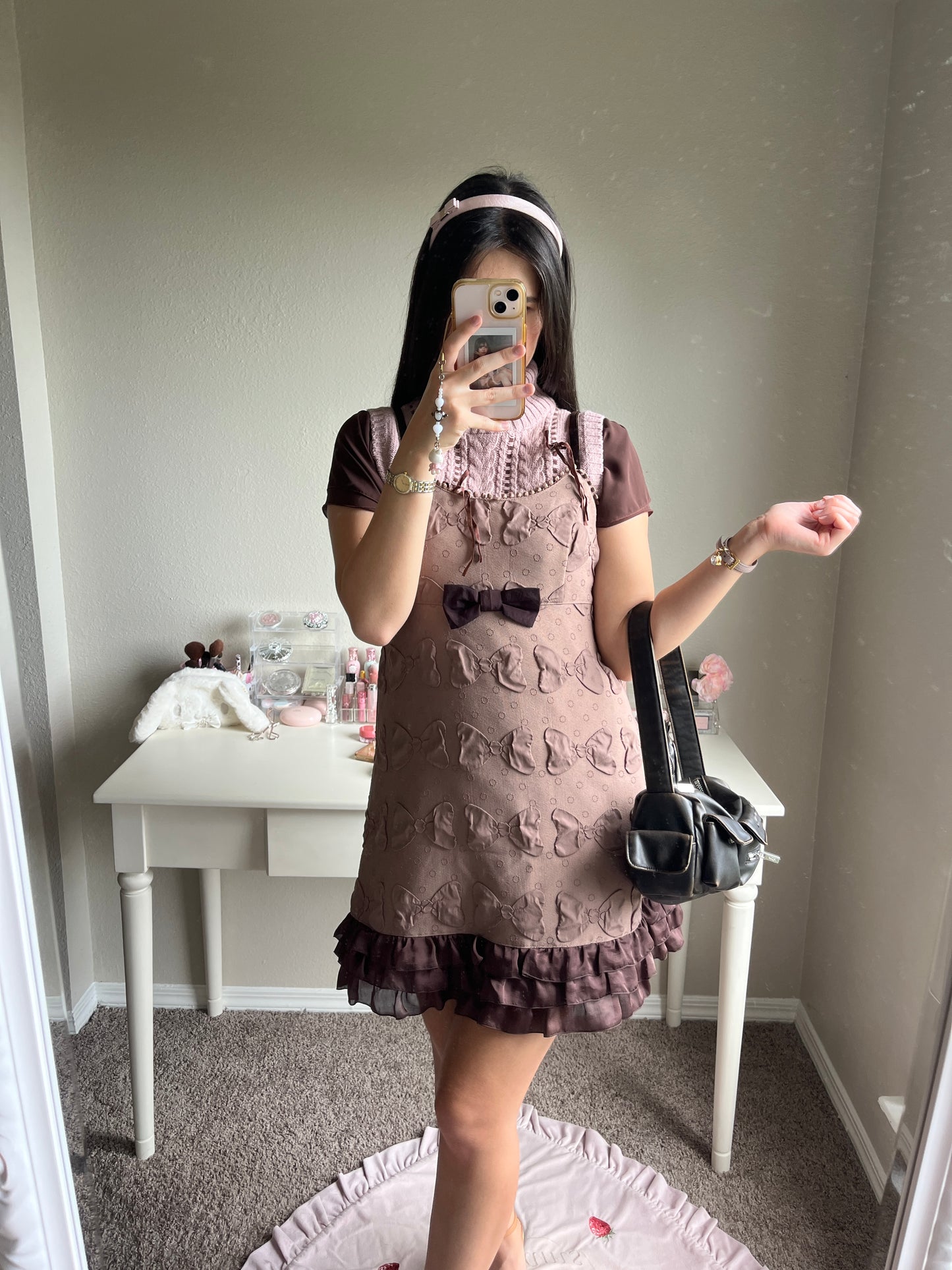 emily temple cute brown ribbon jsk