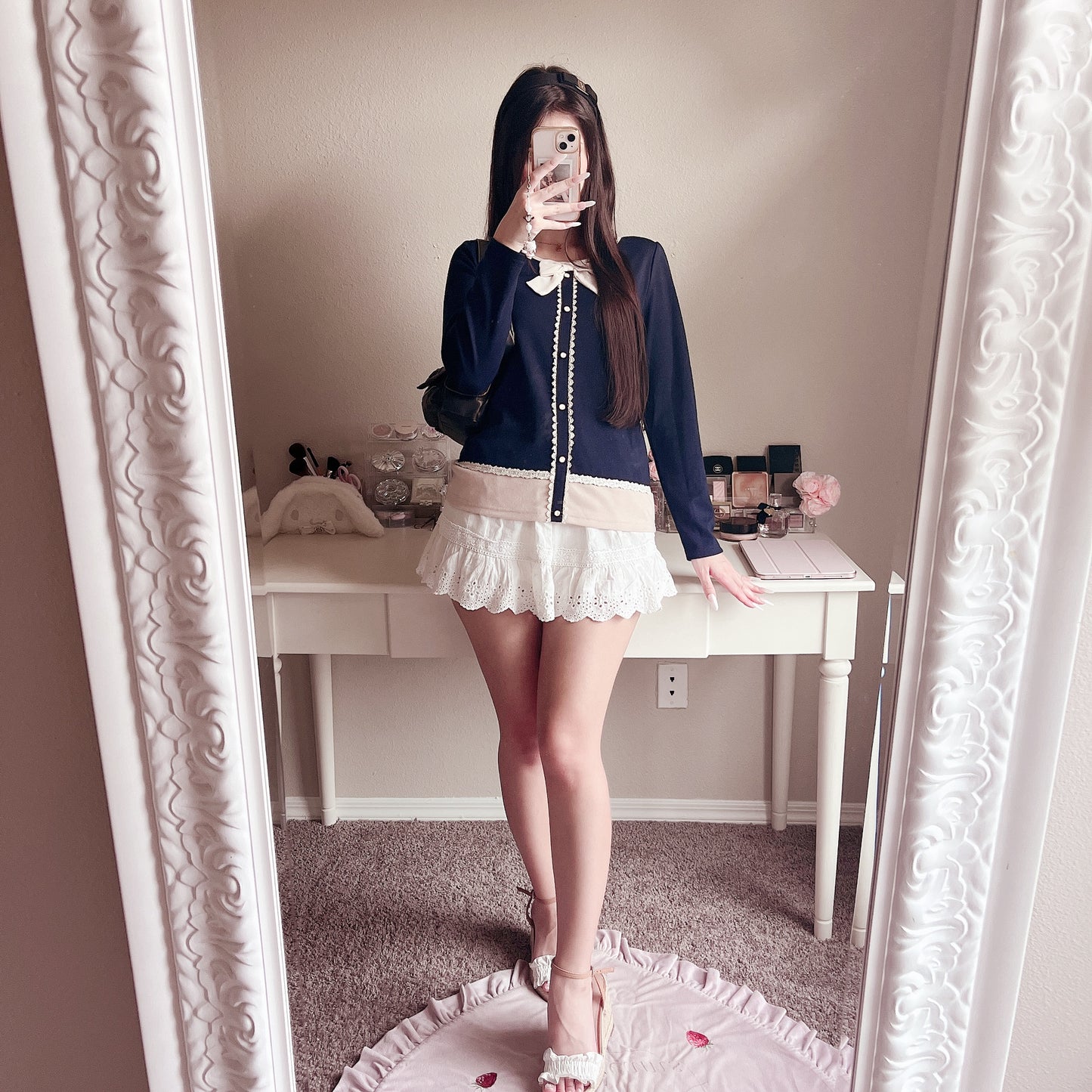 navy shoujo top