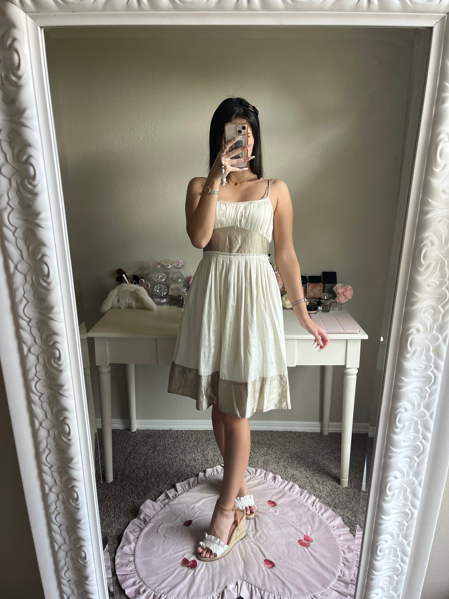 jill stuart cream princess dress