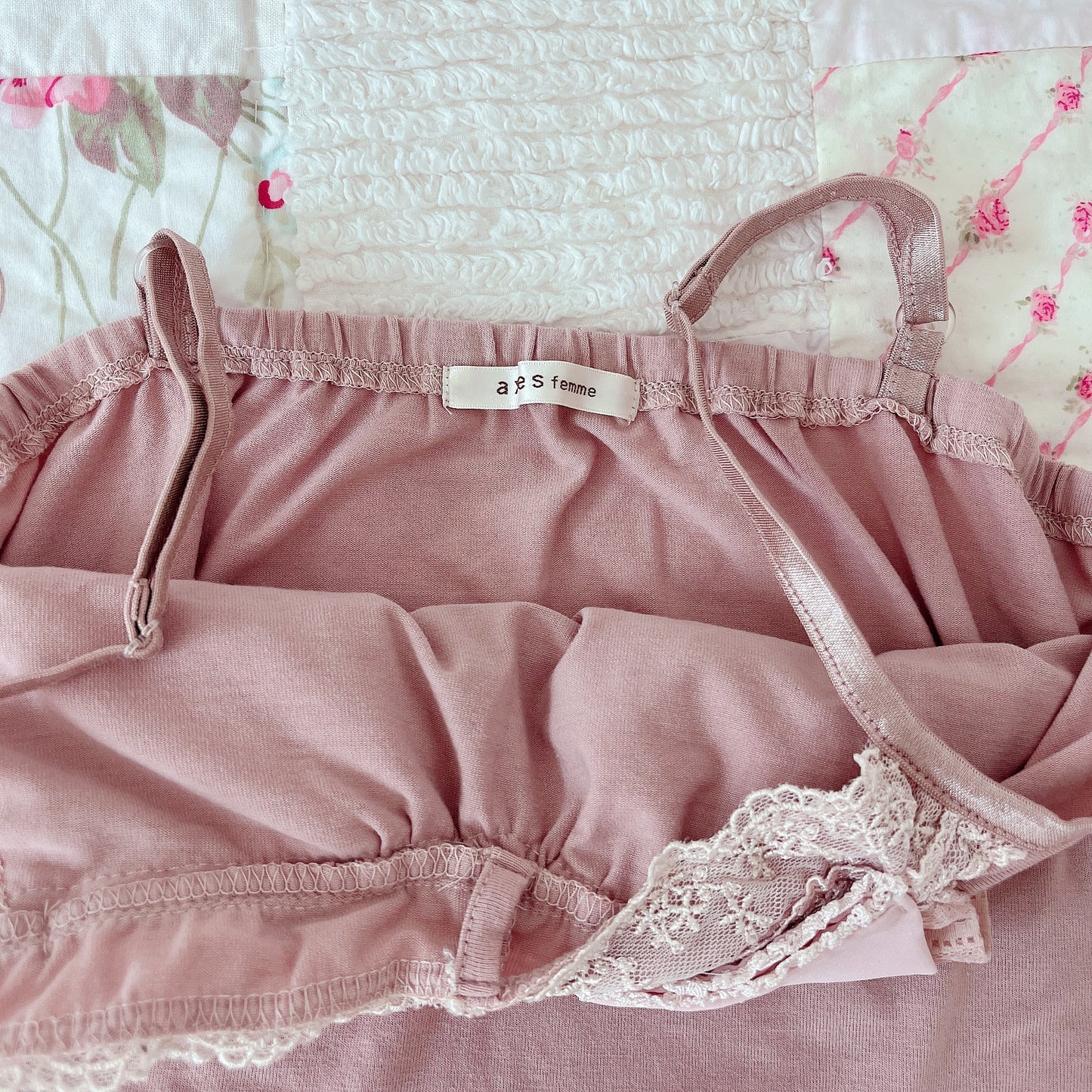 axes femme mauve ribbon cami