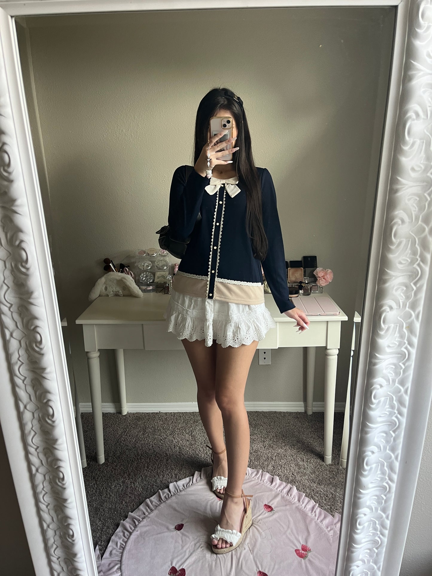 navy shoujo top
