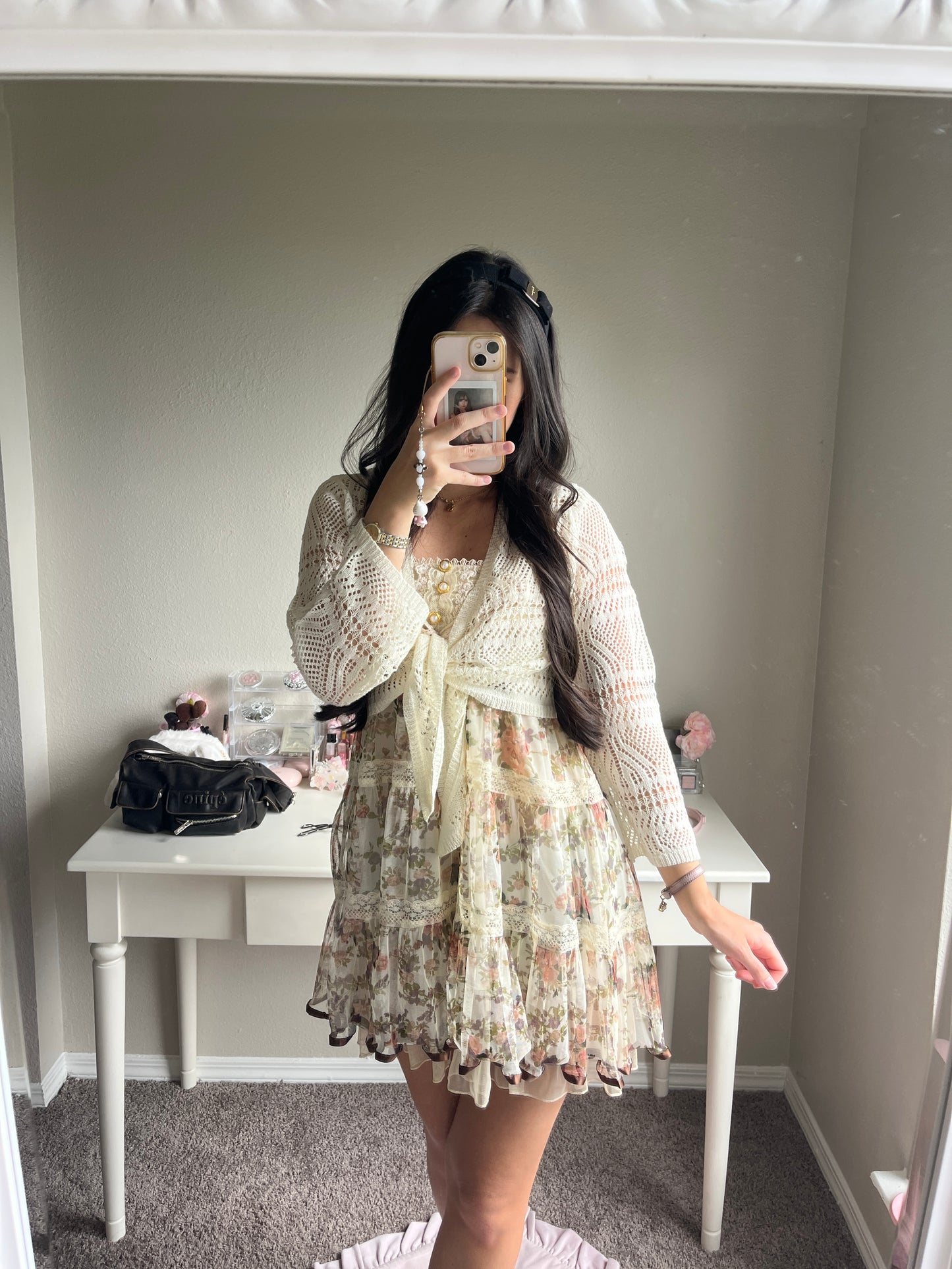 axes femme muted autumn tiered dress
