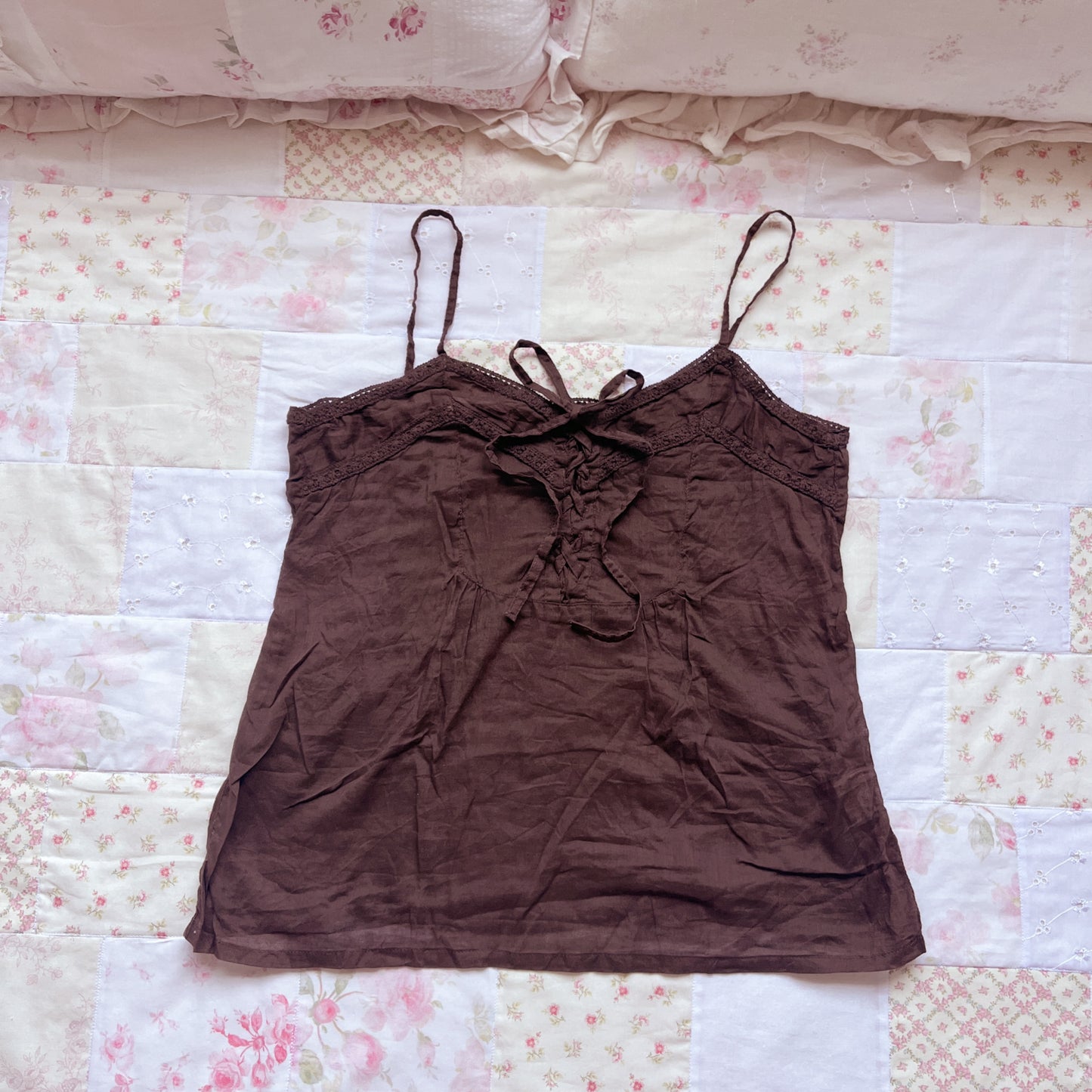 brown layering camisole