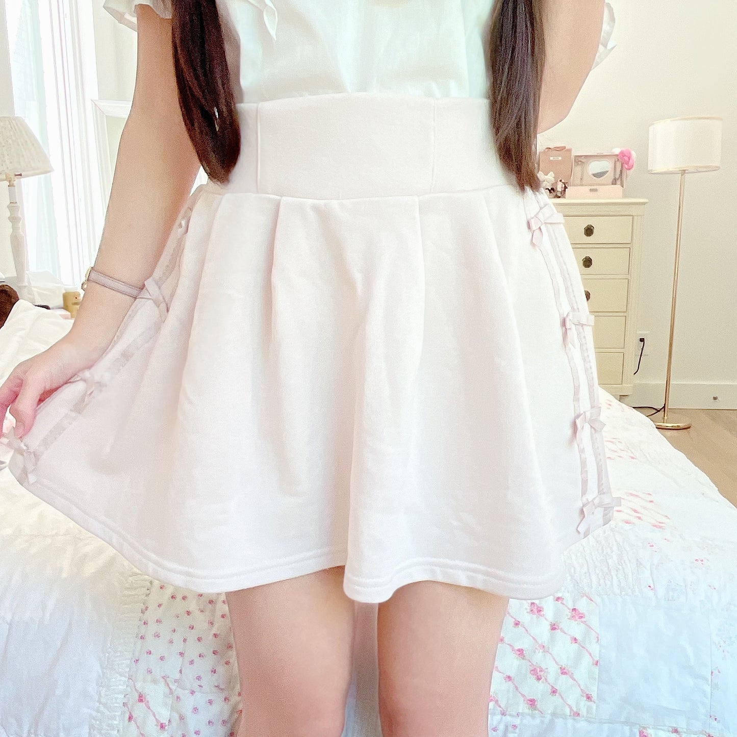 dearmyloverose pink skirt