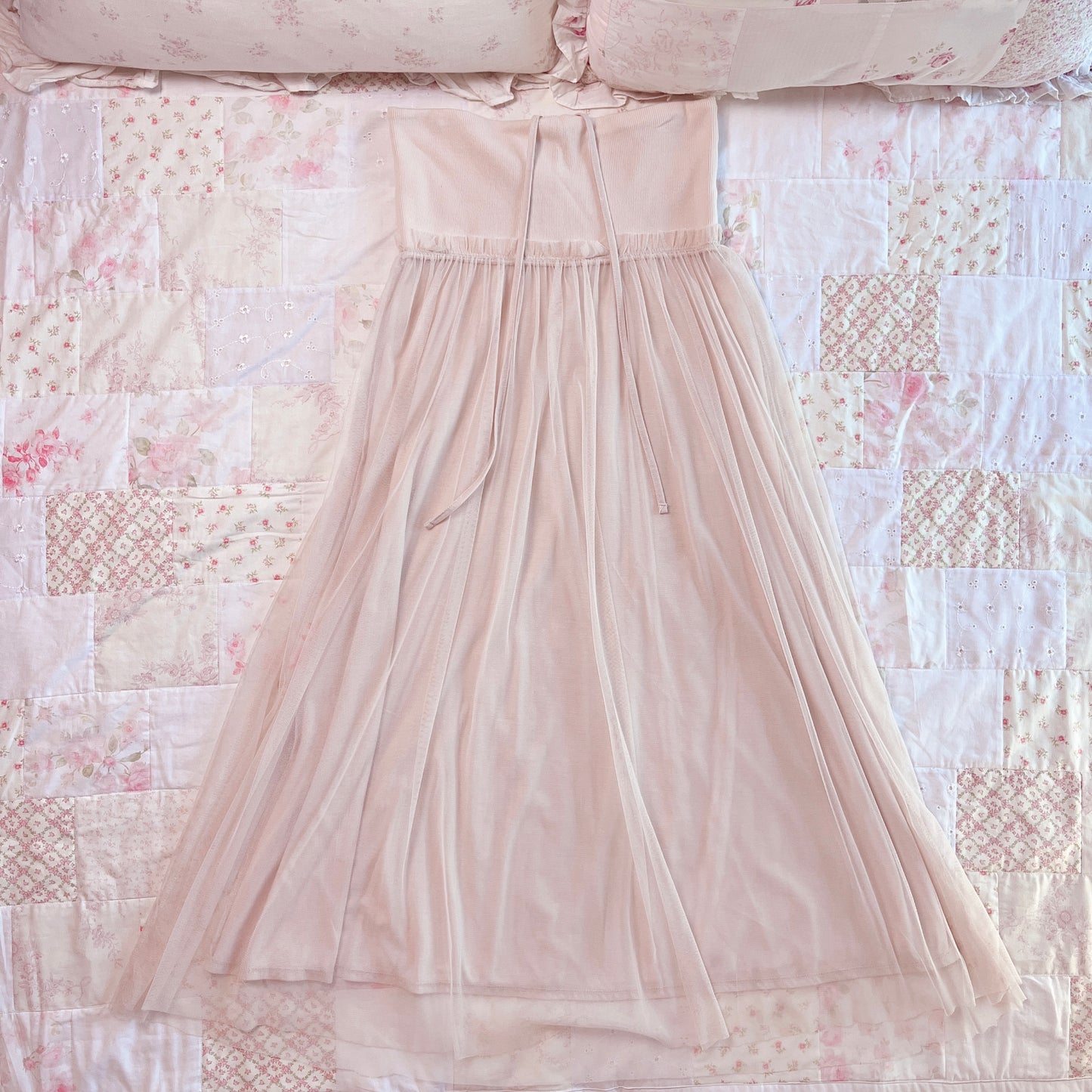 pink ballerina maxi skirt