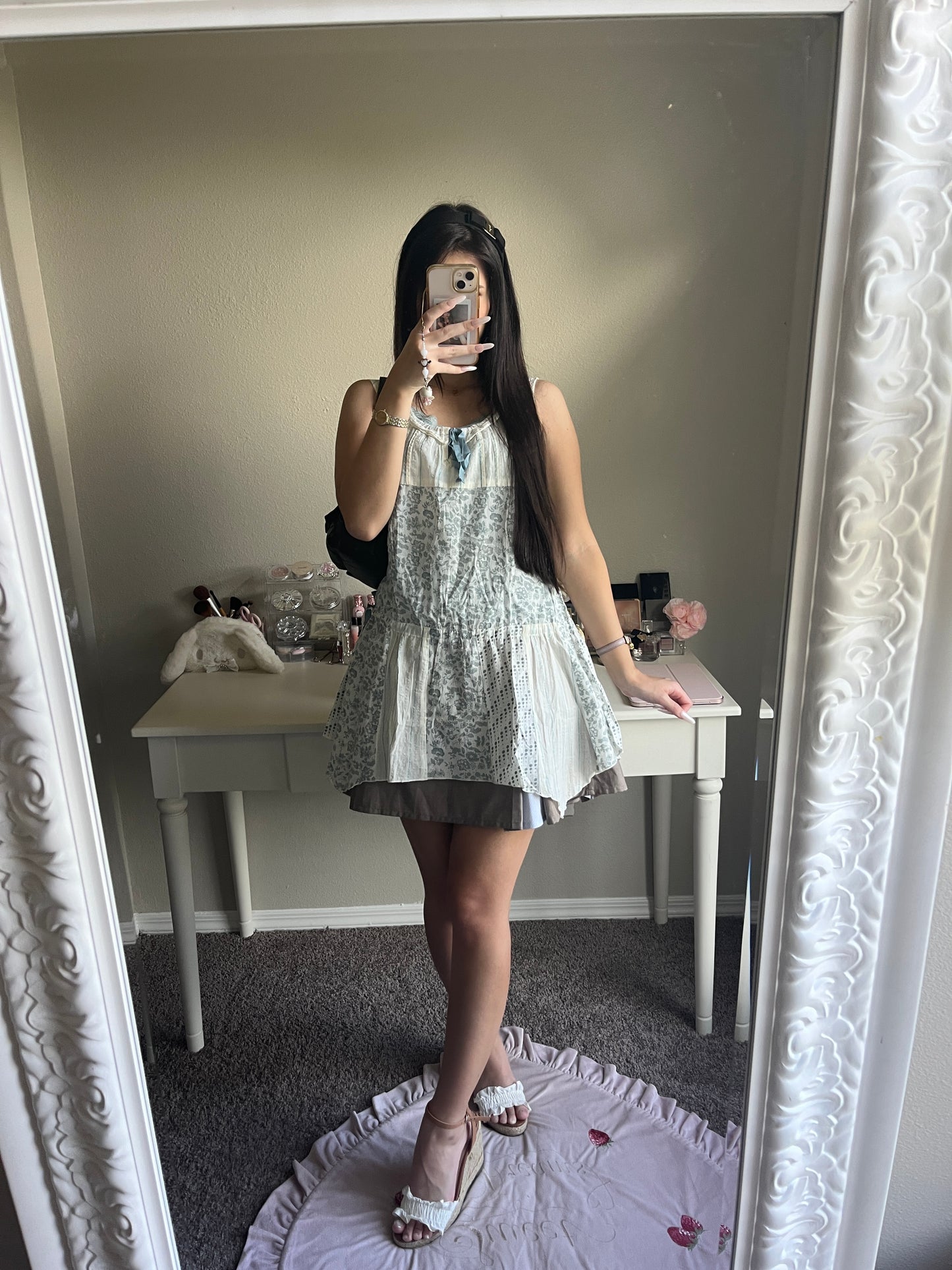 blue tunic top set