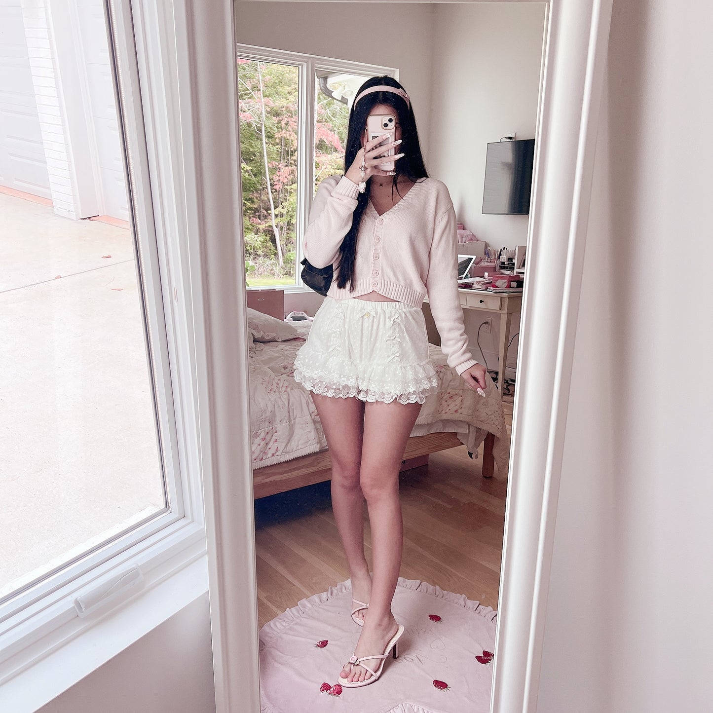 brandy melville pink cardigan