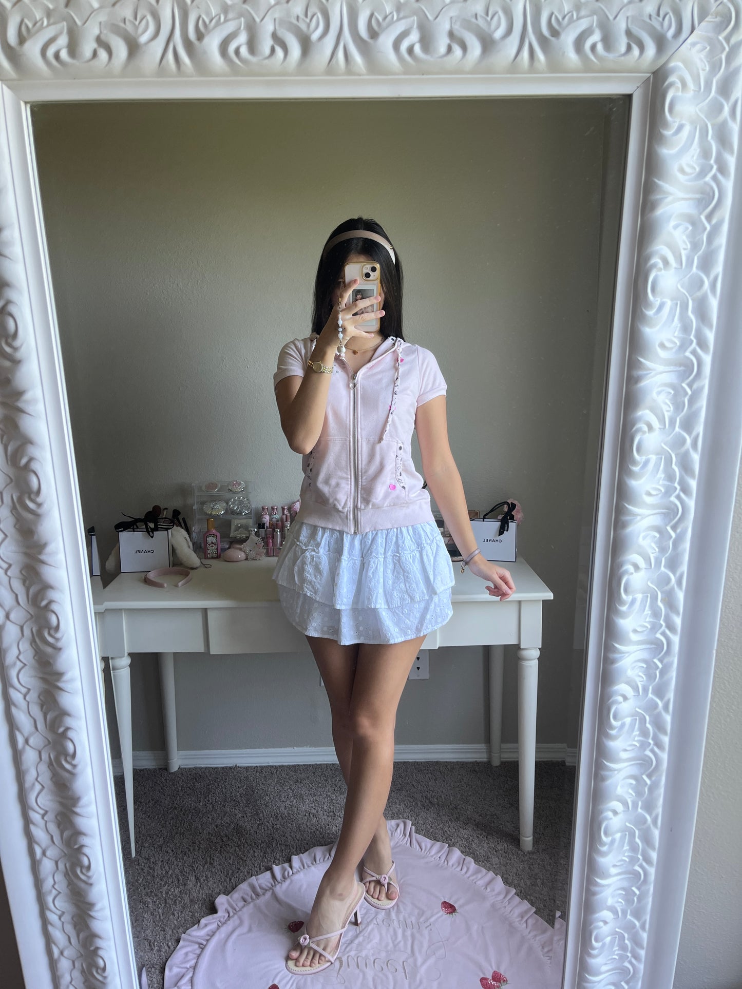 tralala pink mini parka