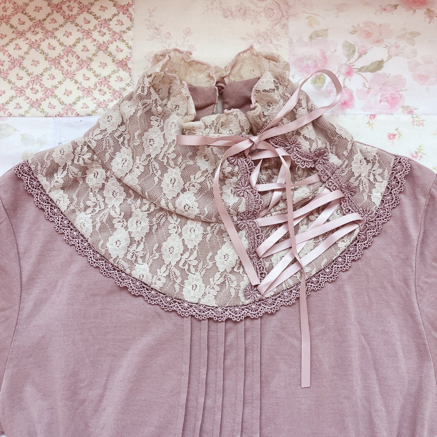 axes femme lace up turtleneck