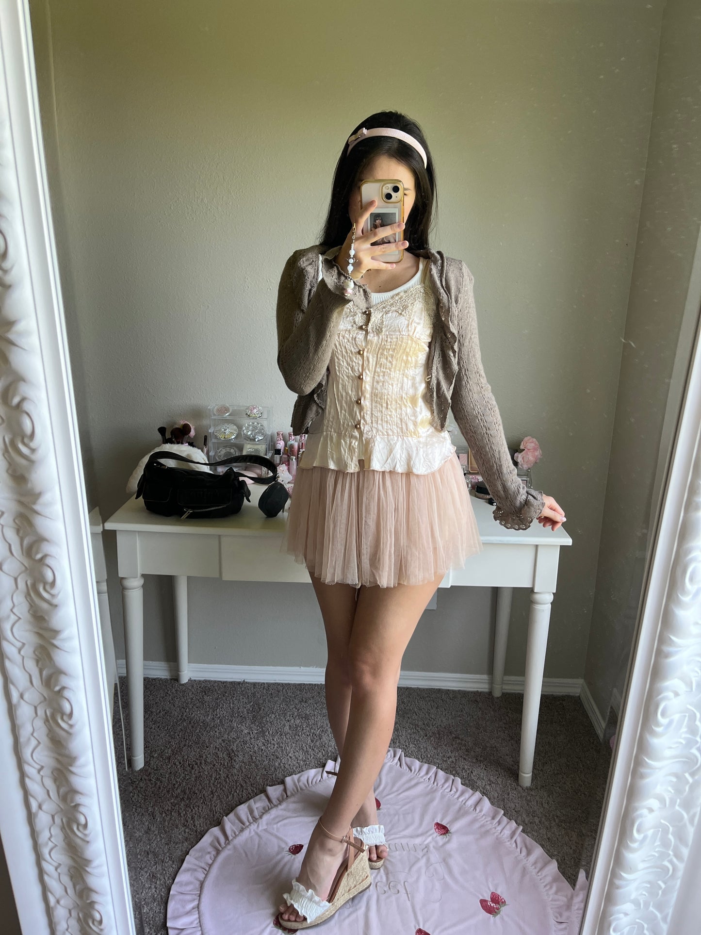 soft brown knit bolero