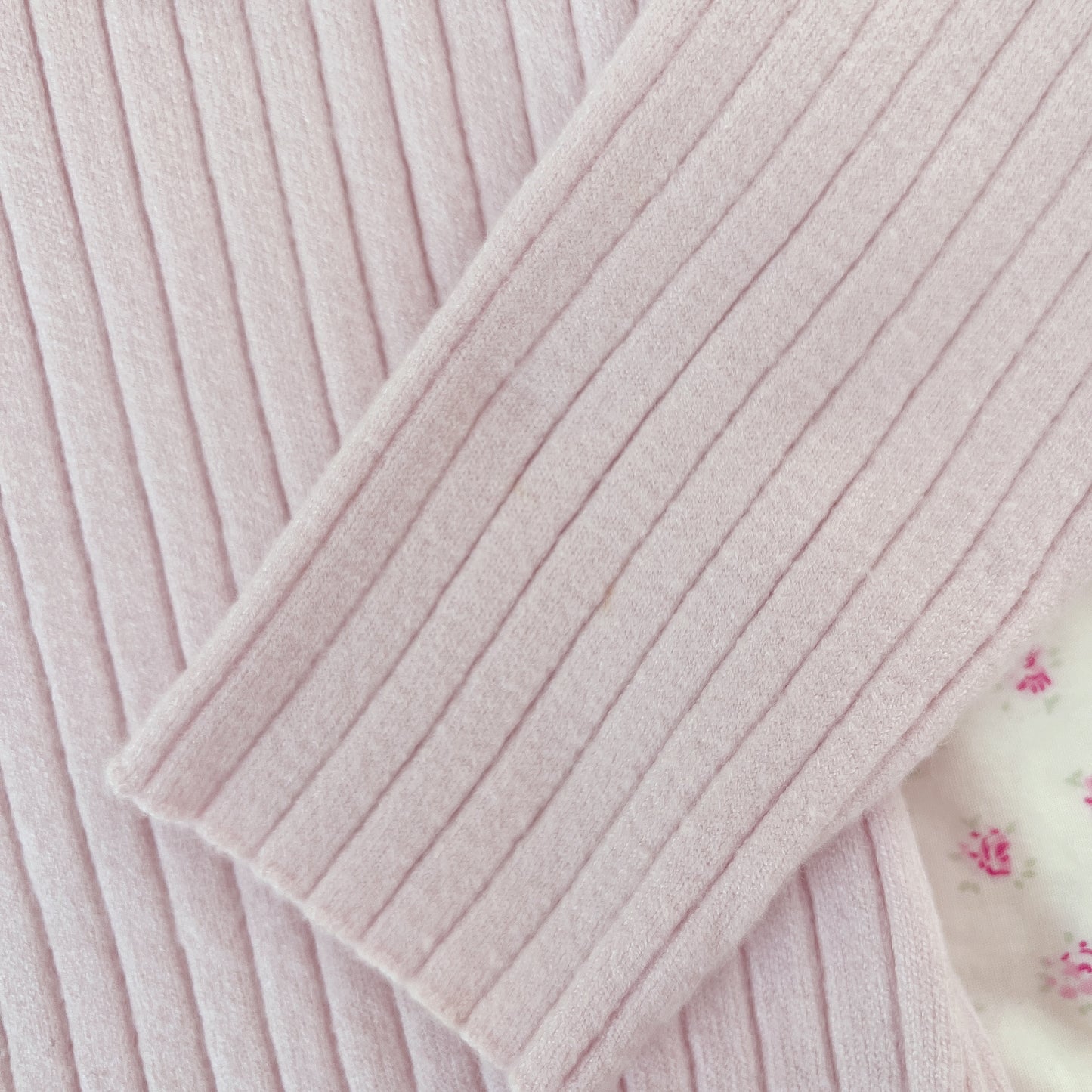 soft pink vneck sweater