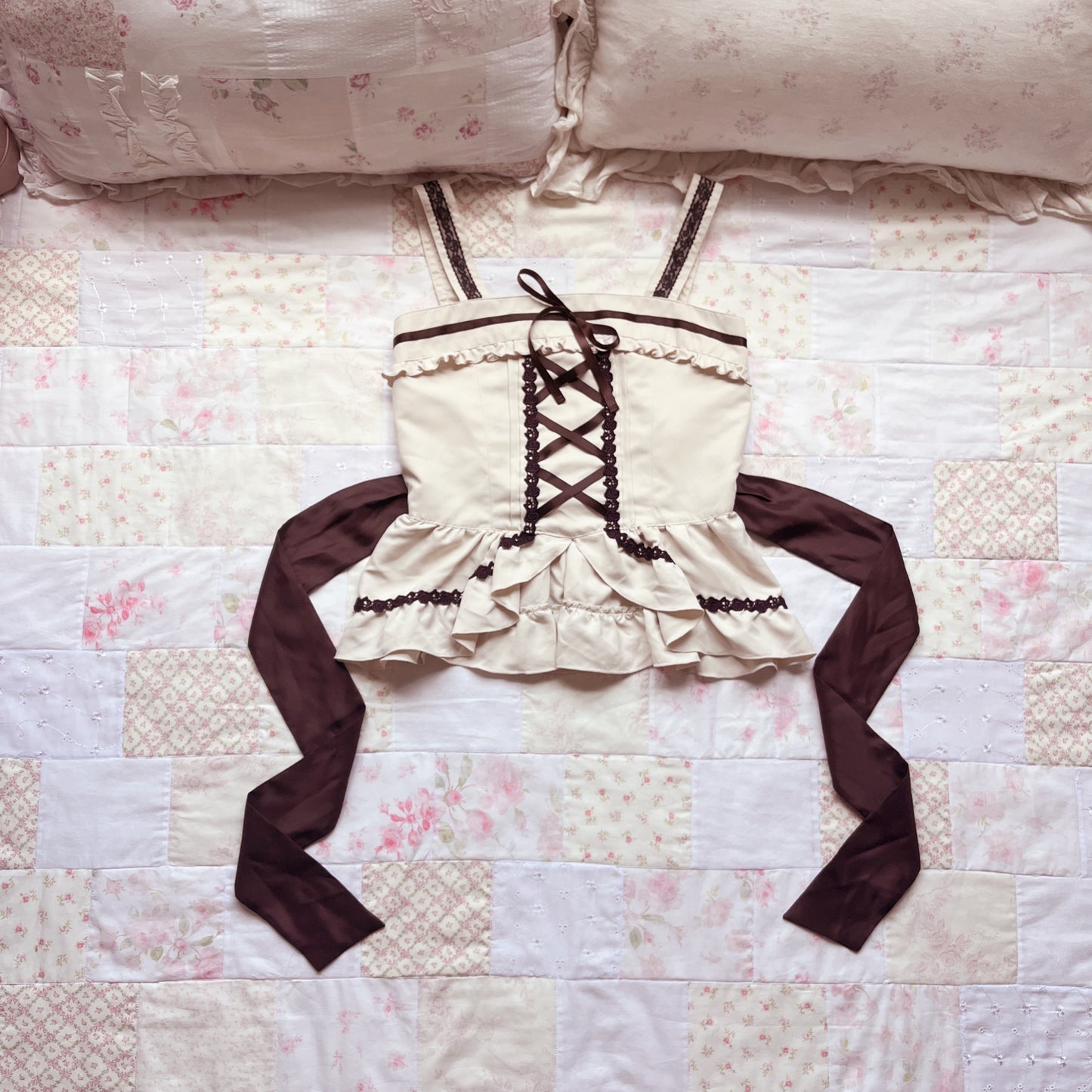 beige renaissance two piece set