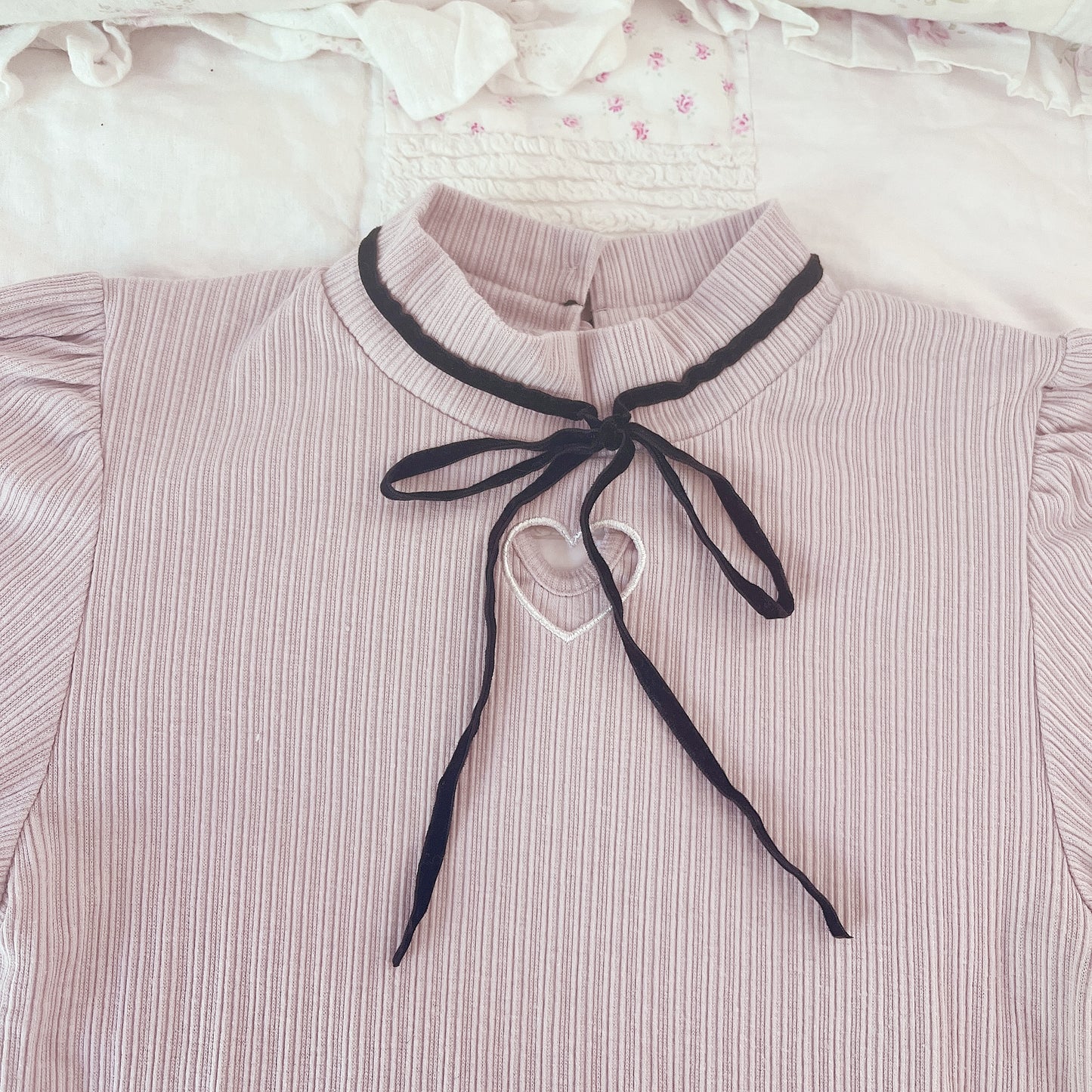 ank rouge high neck mauve knit