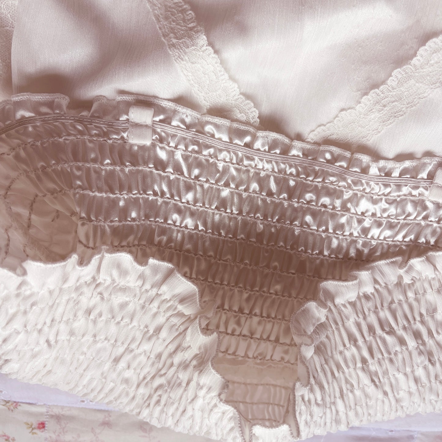 white mermaid layered skirt