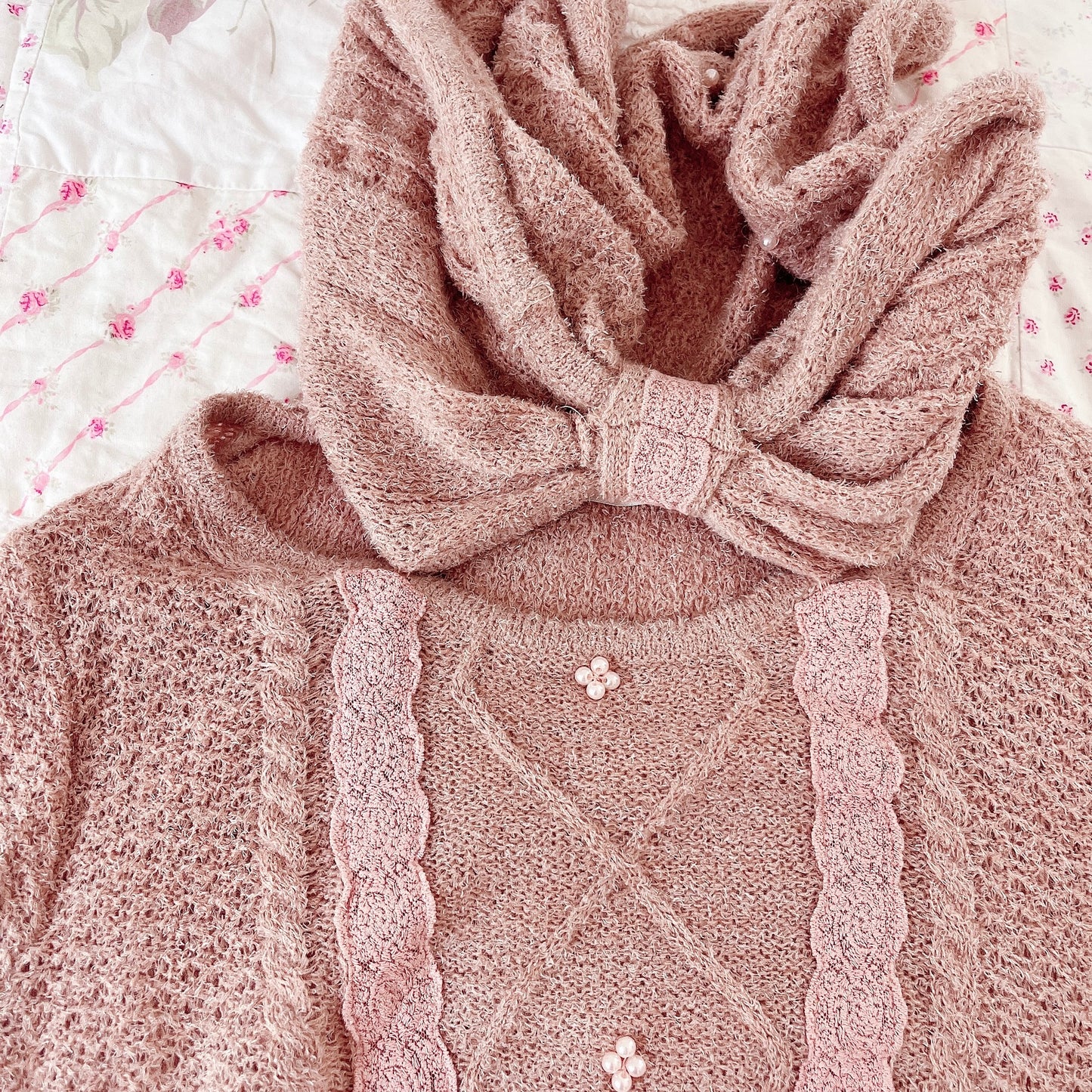 sienna knit shawl sweater