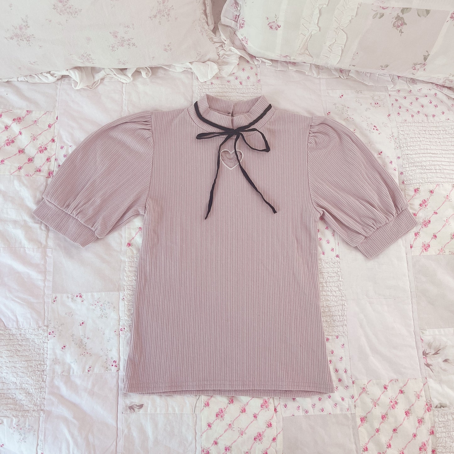 ank rouge high neck mauve knit