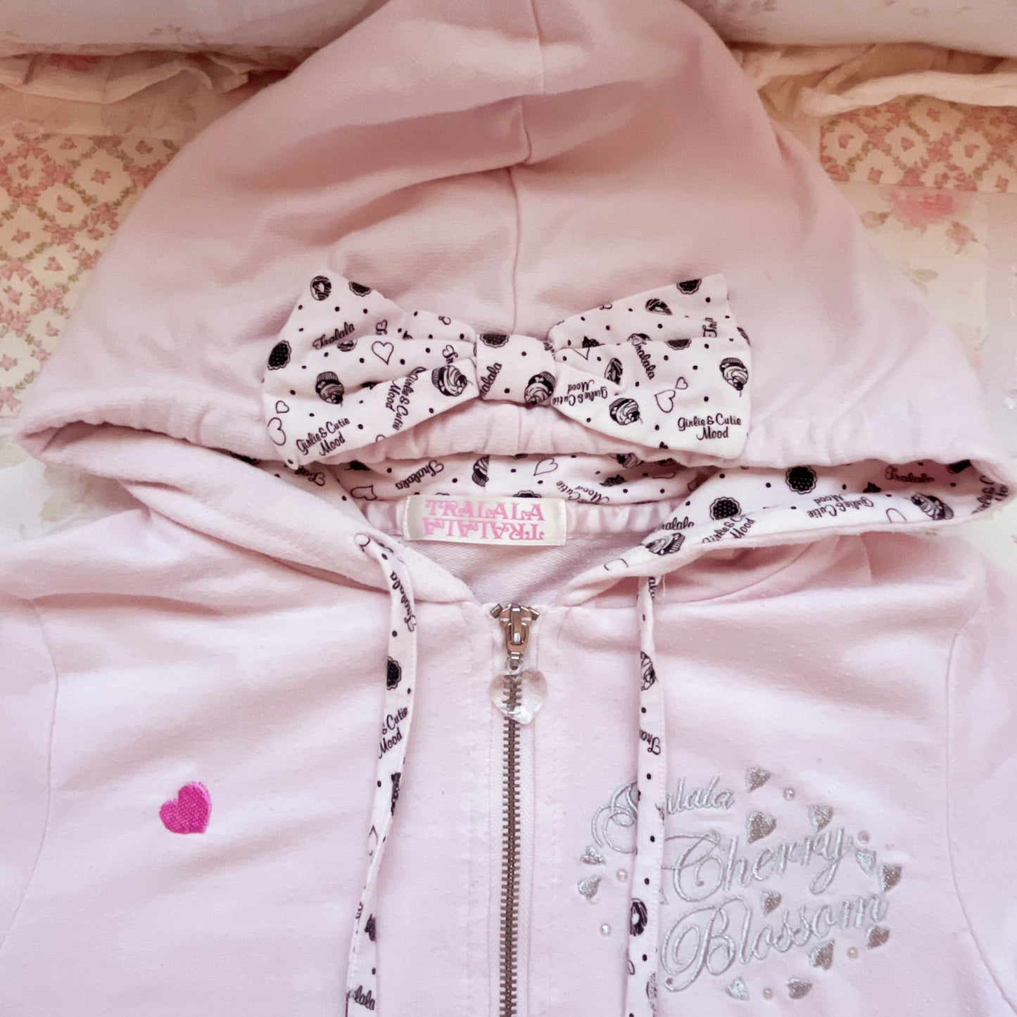 tralala pink mini parka