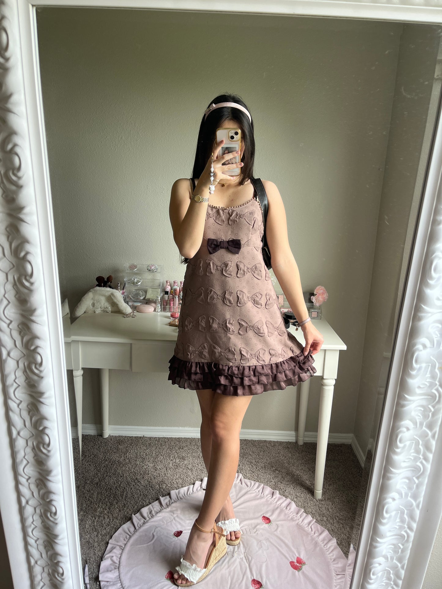 emily temple cute brown ribbon jsk
