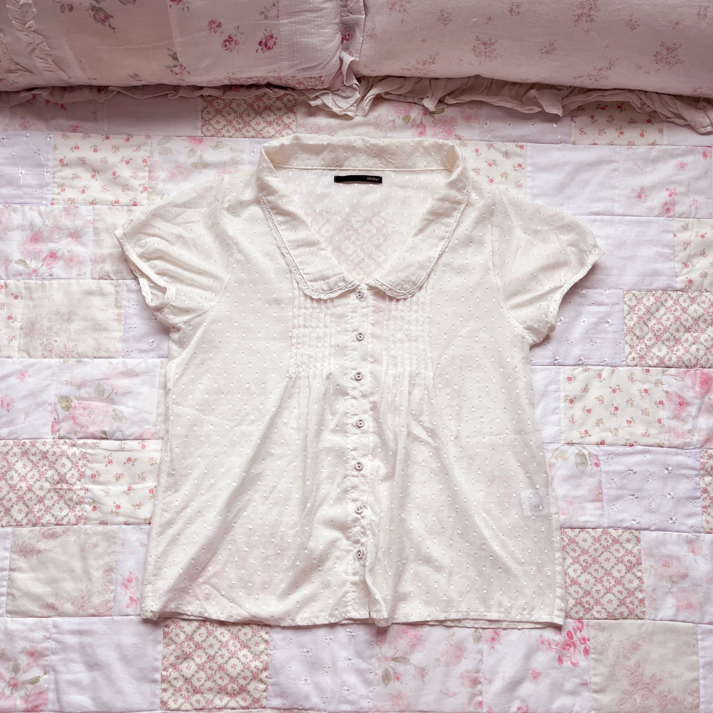 cream button down blouse