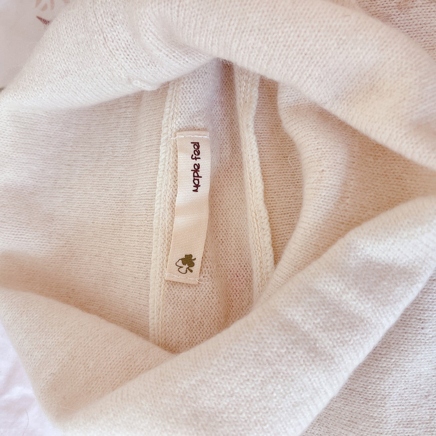 patchwork argyle cream turtleneck