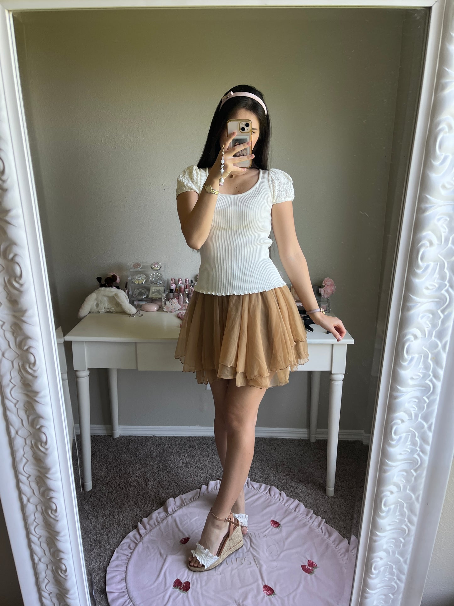 cream puff sleeve princess knit