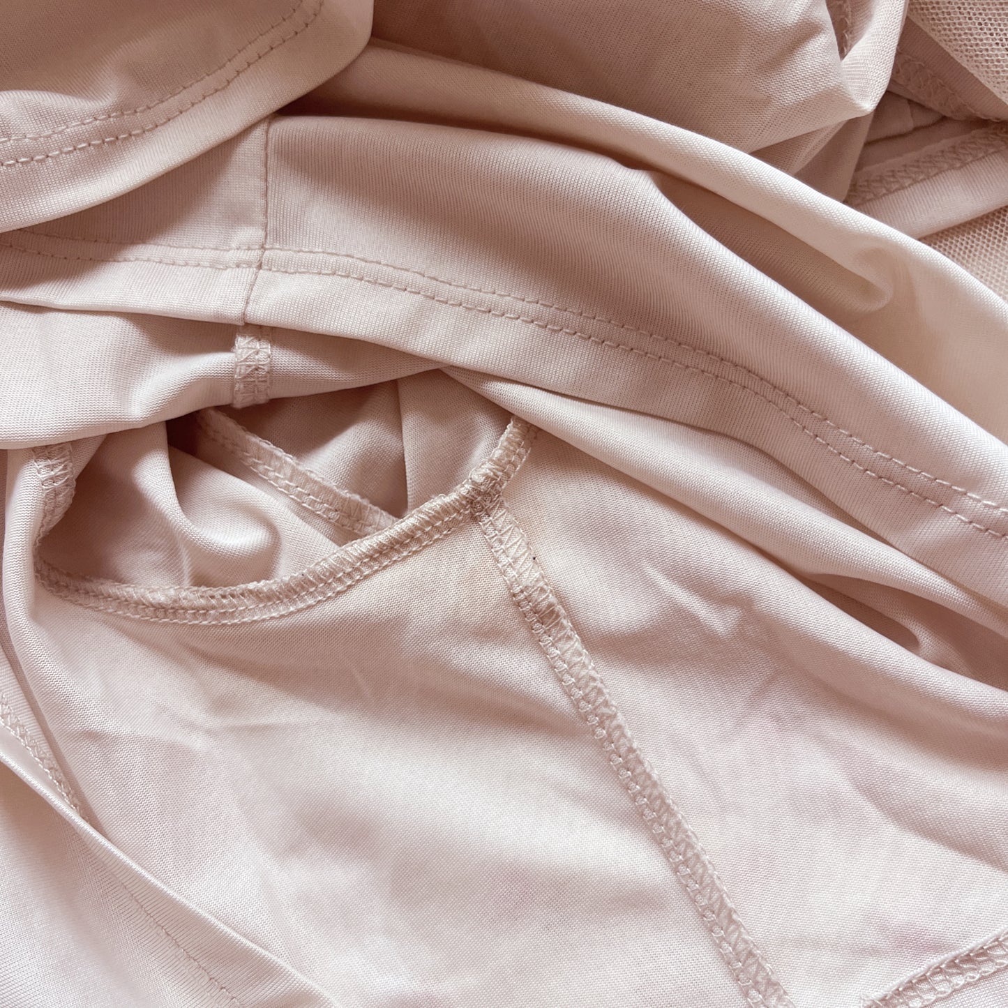 tan ruffle layer skirt