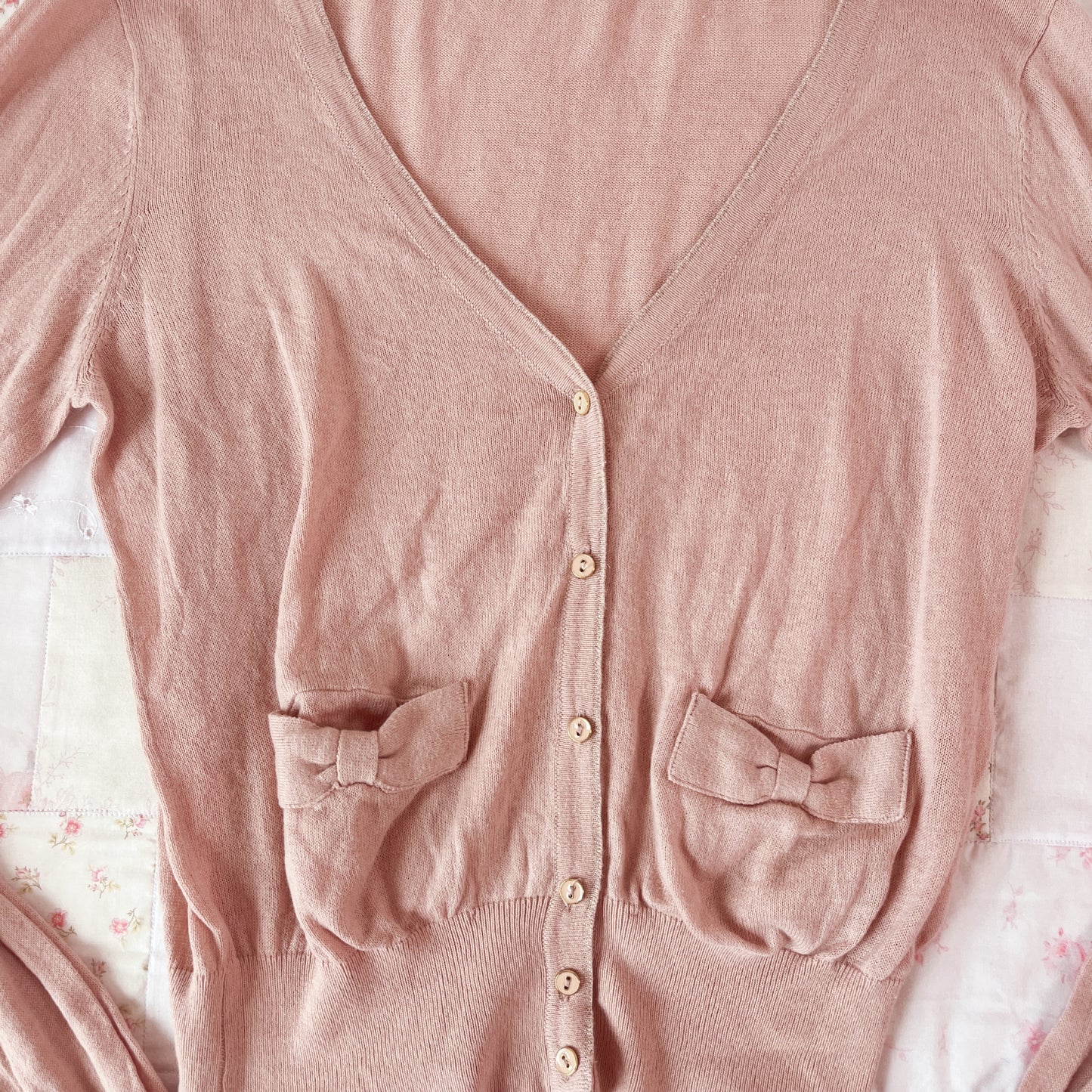 sienna mauve ribbon cardigan