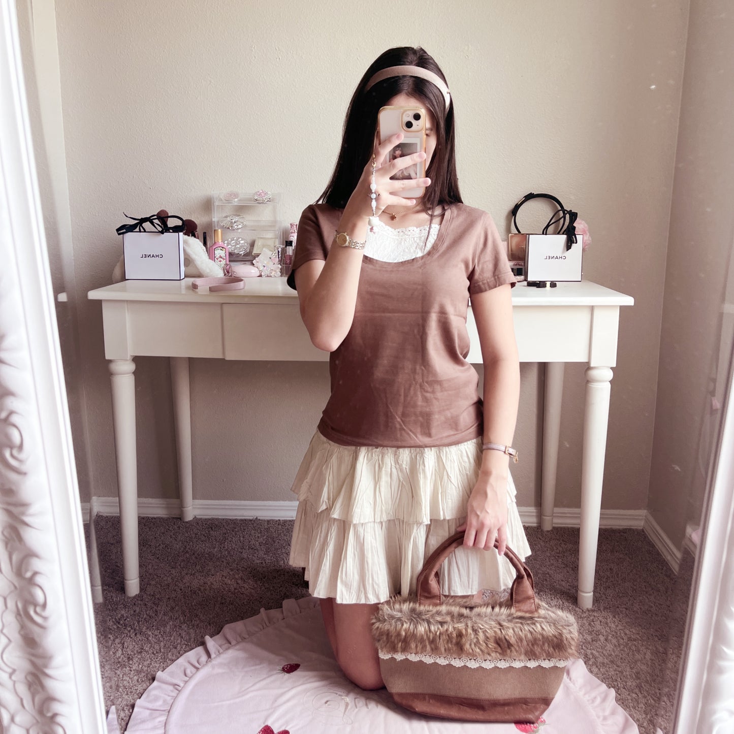 brown milkmaid tshirt