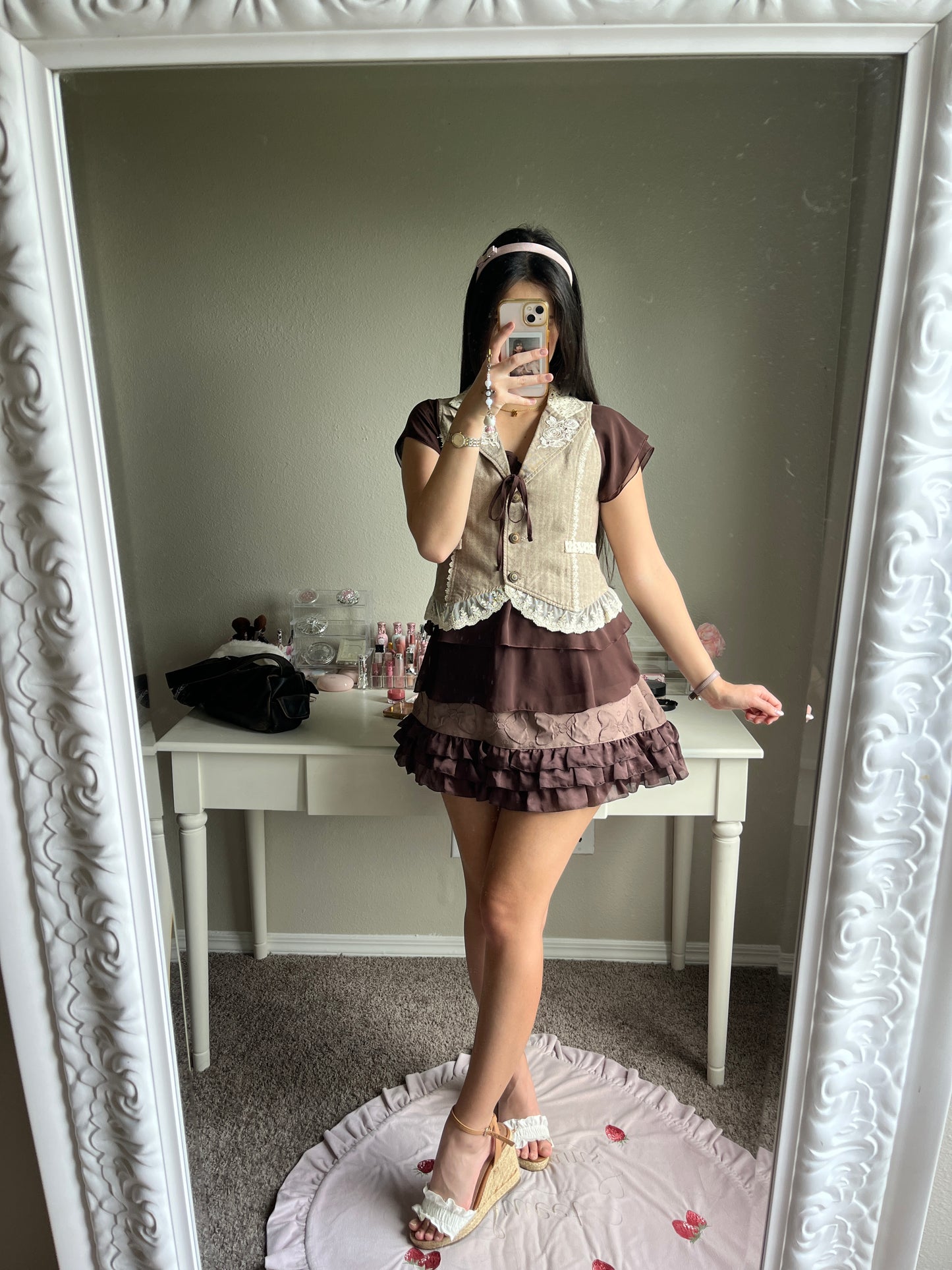 emily temple cute brown ribbon jsk