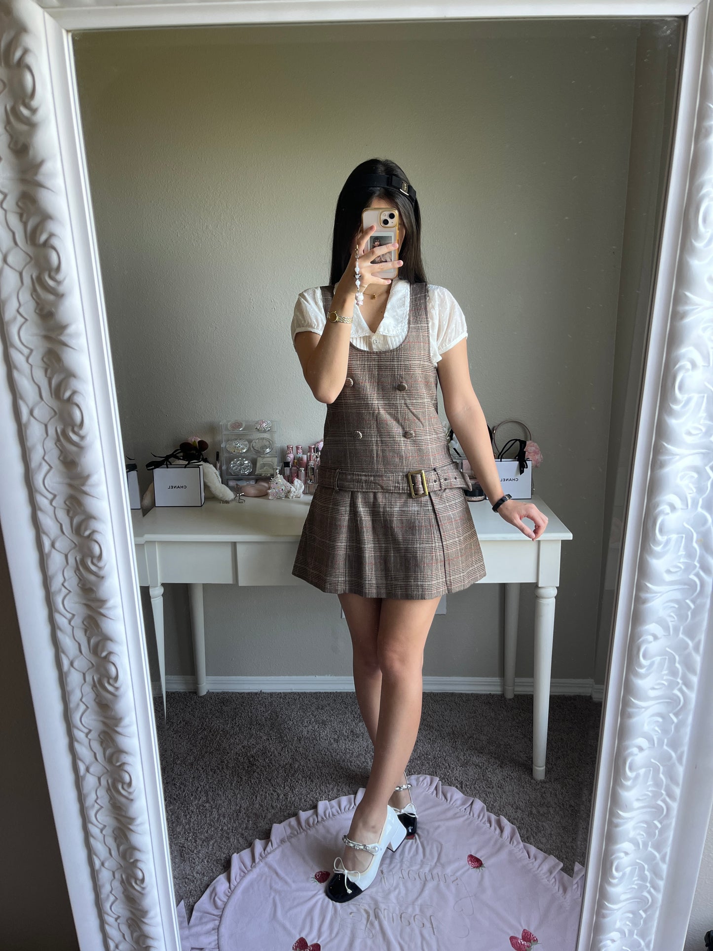 brown tweed jsk