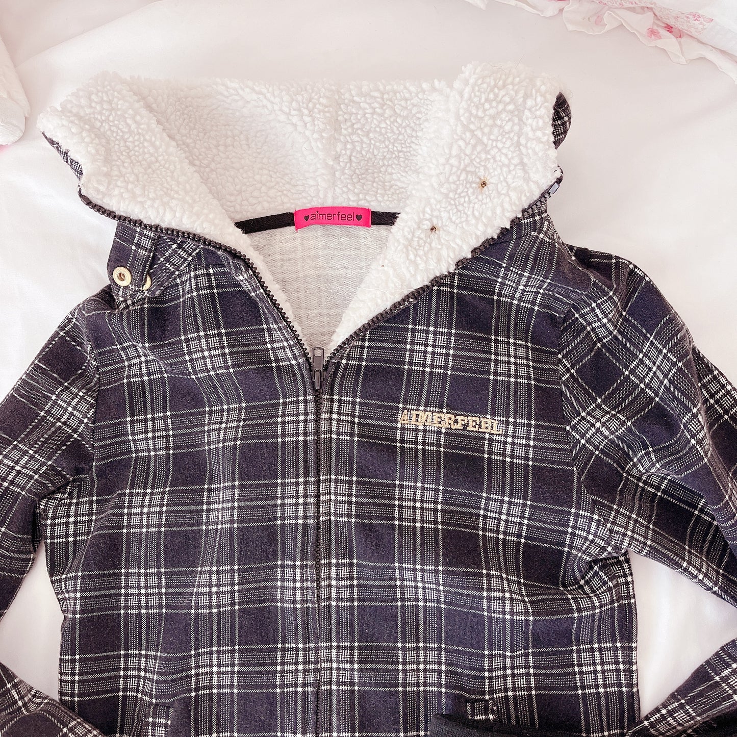 aimerfeel plaid roomwear set
