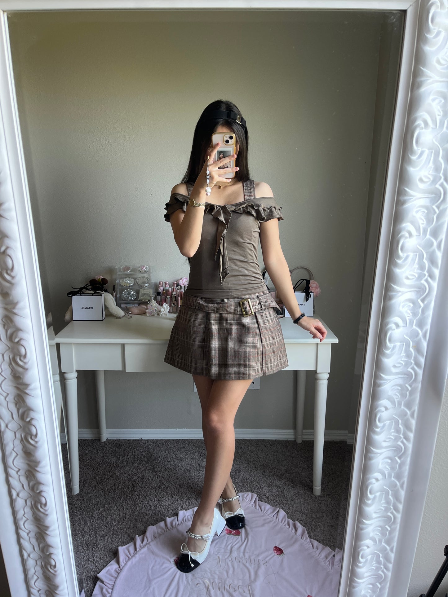 brown tweed jsk