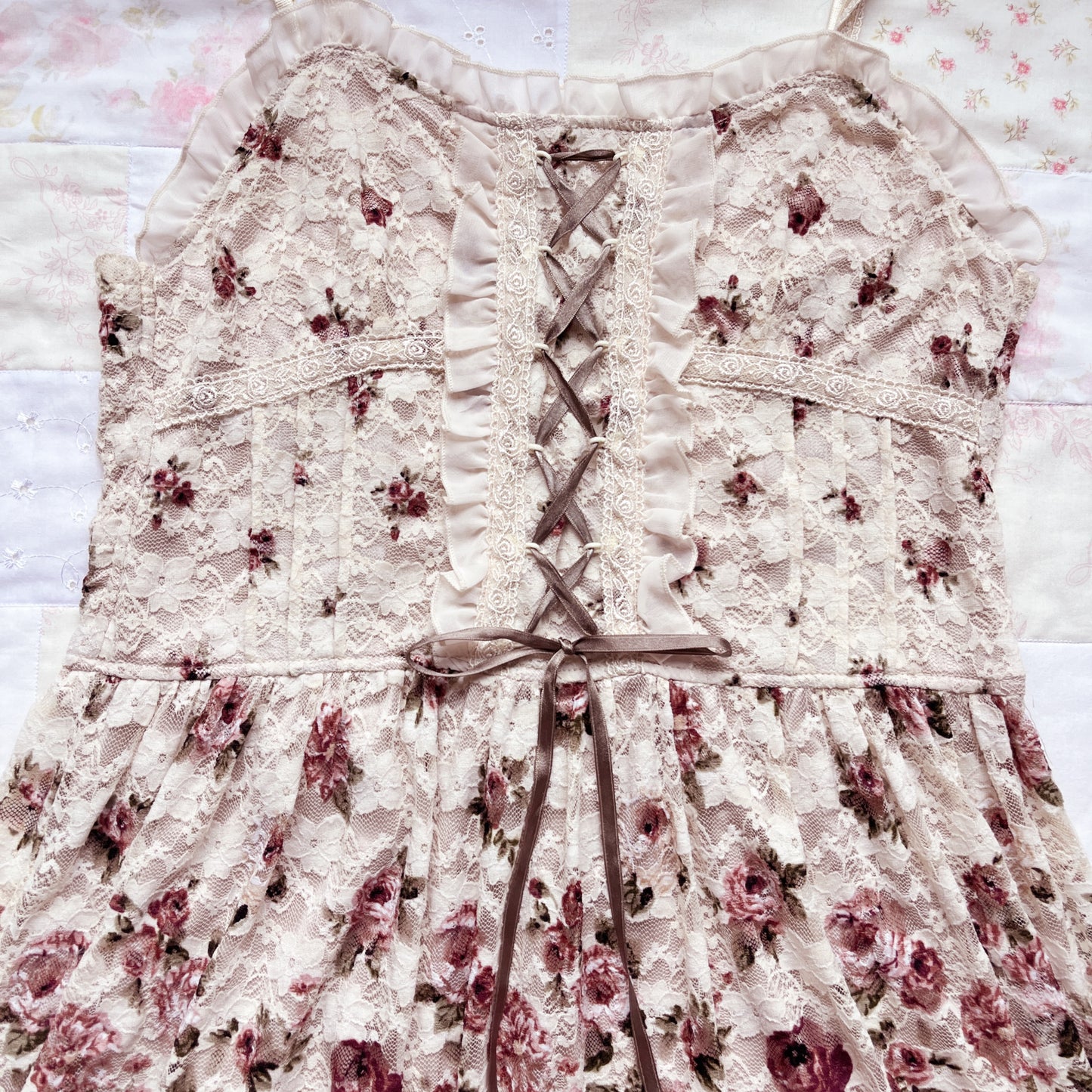 axes femme floral bustier cami dress