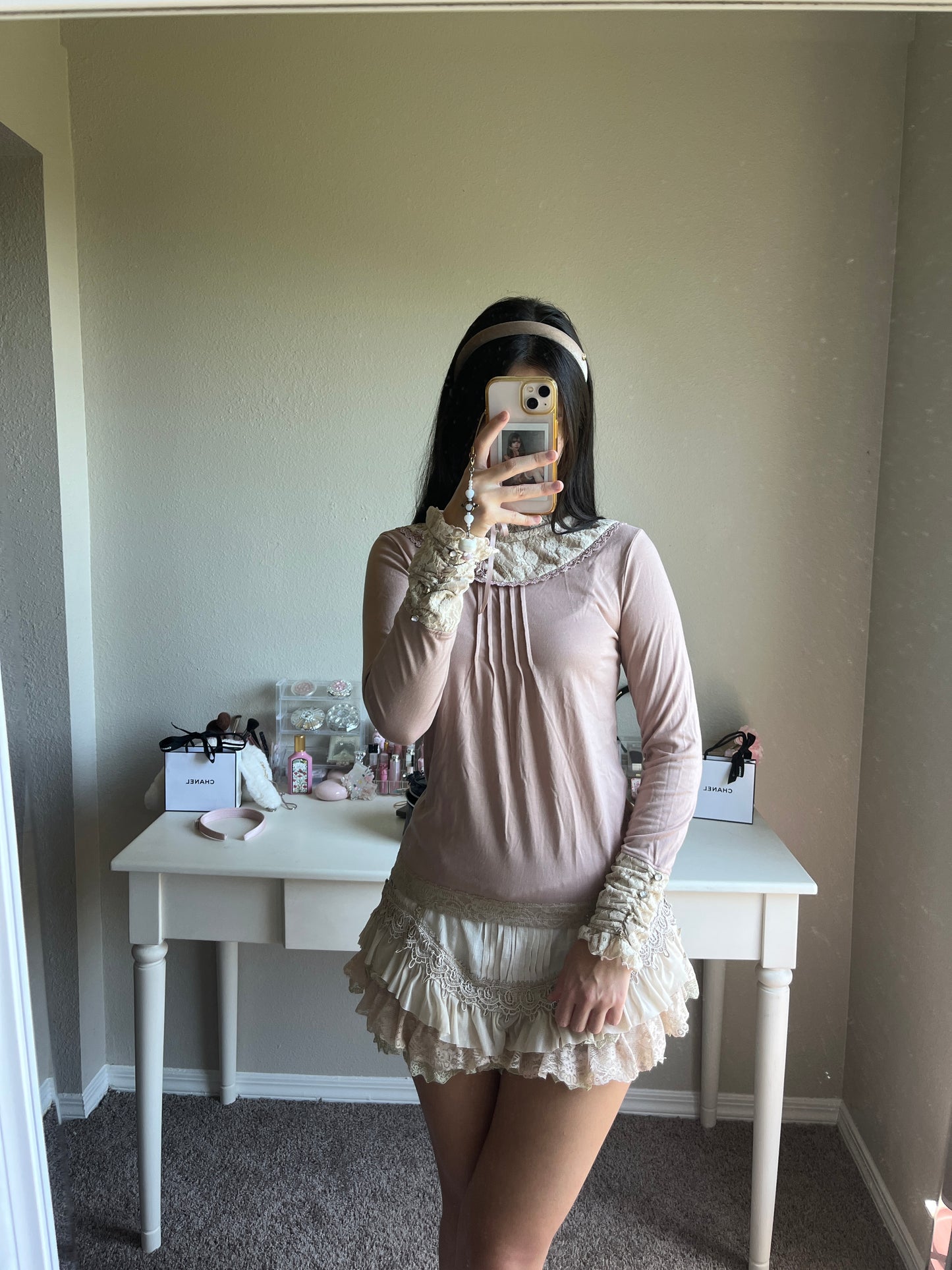 axes femme lace up turtleneck