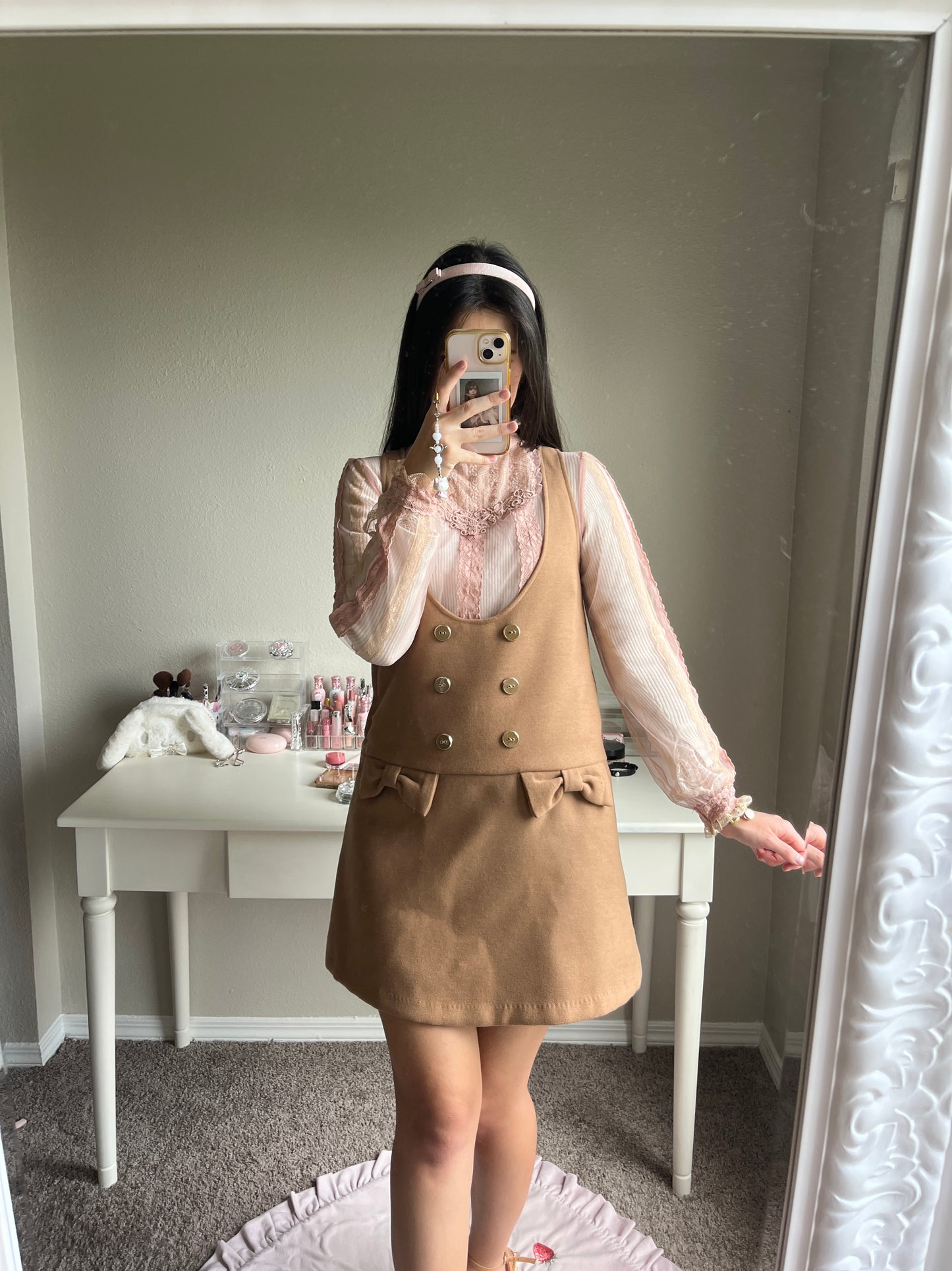 light brown retro jsk