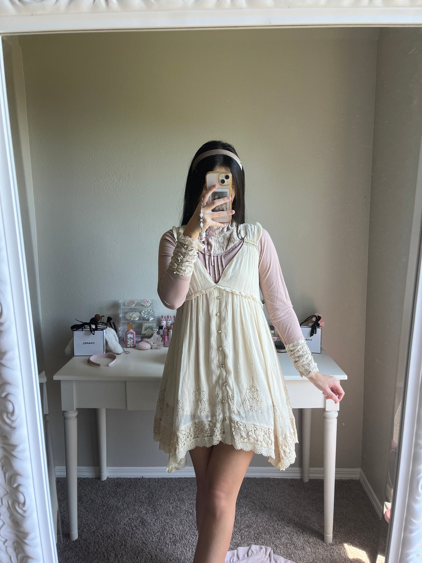 gold summer fairy dress