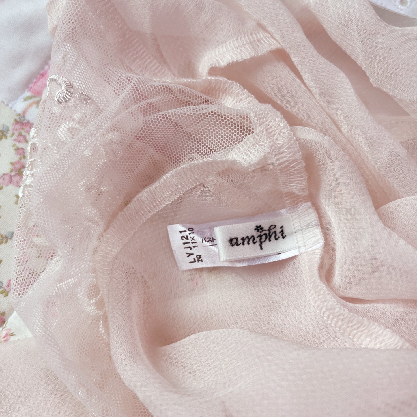 amphi sheer pink jellyfish camisole