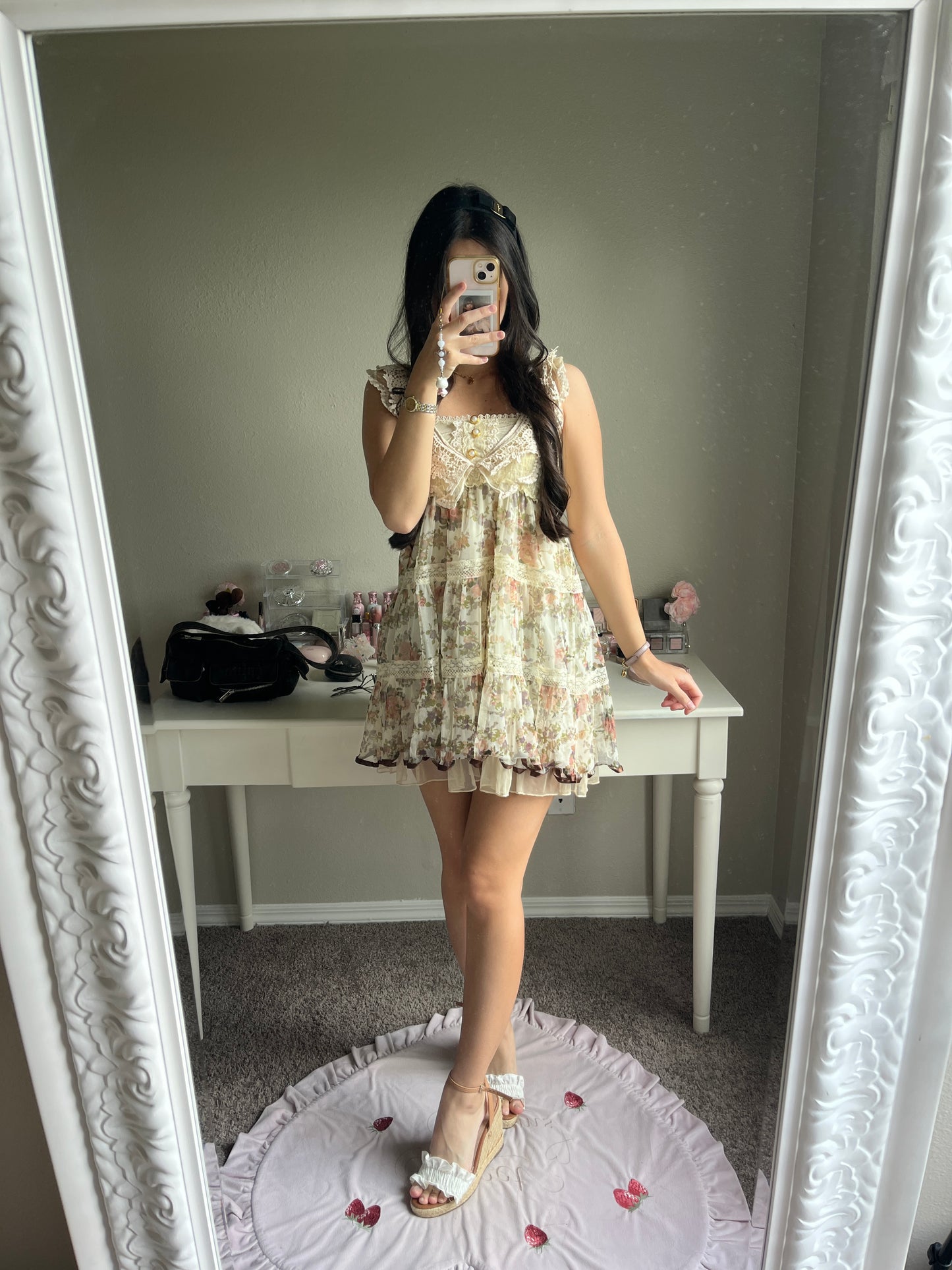 axes femme muted autumn tiered dress