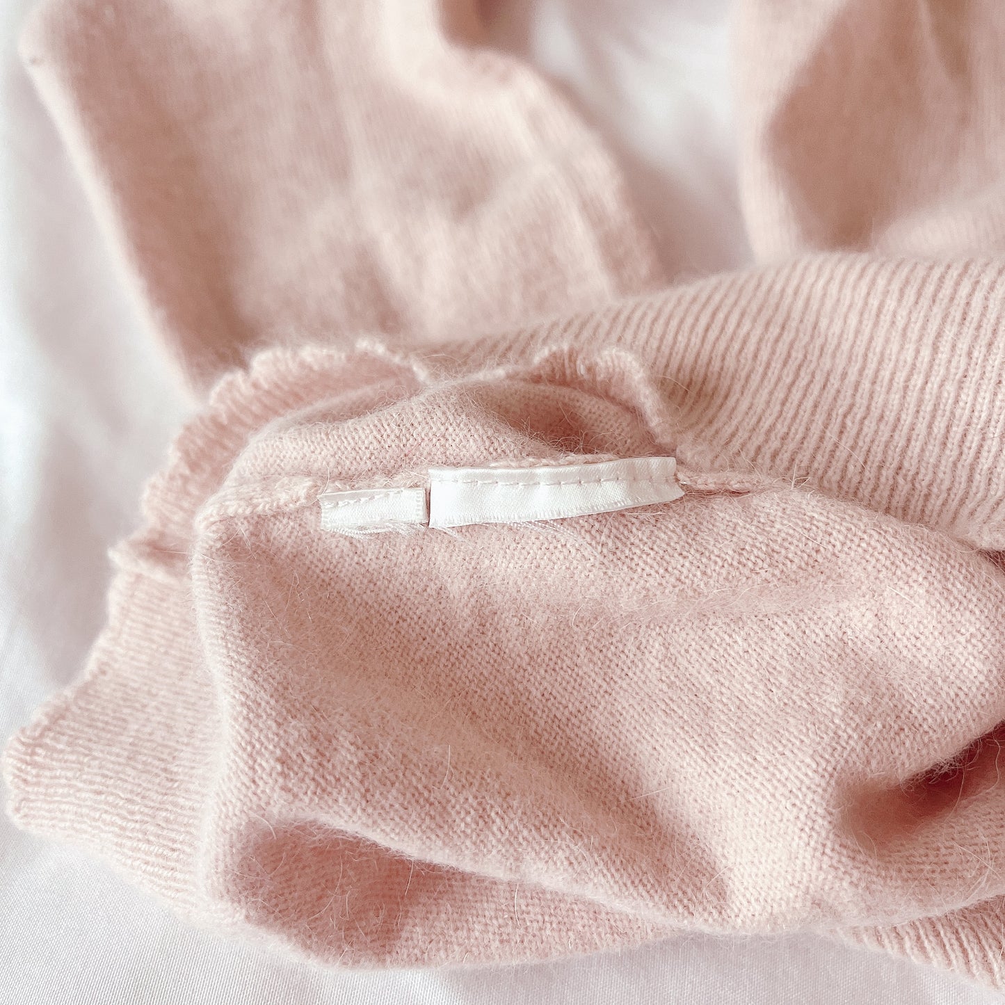 ribbon accent pink cardigan