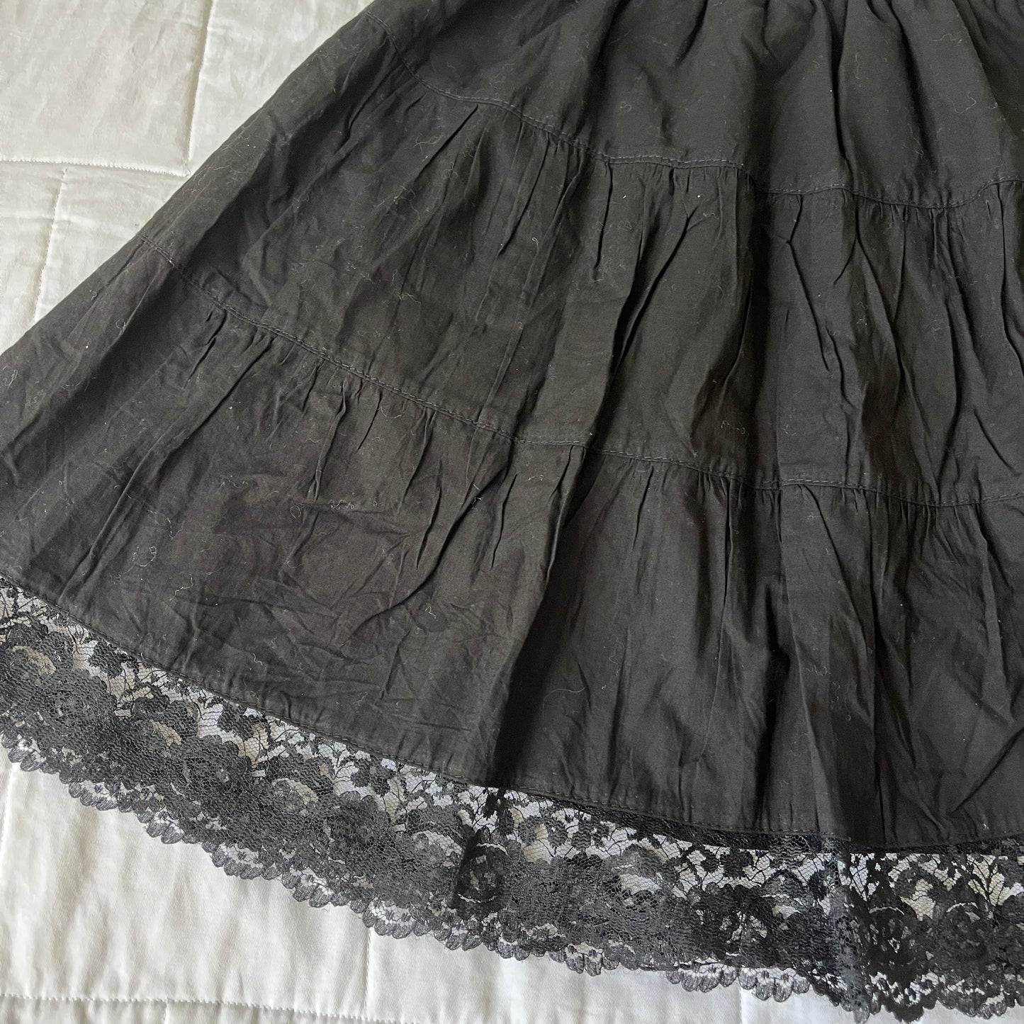black petti skirt