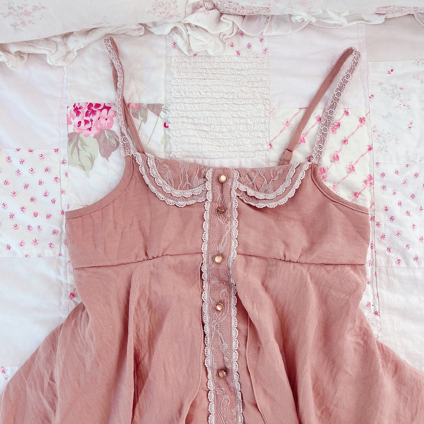 burnt orange flowy hi-low mini dress