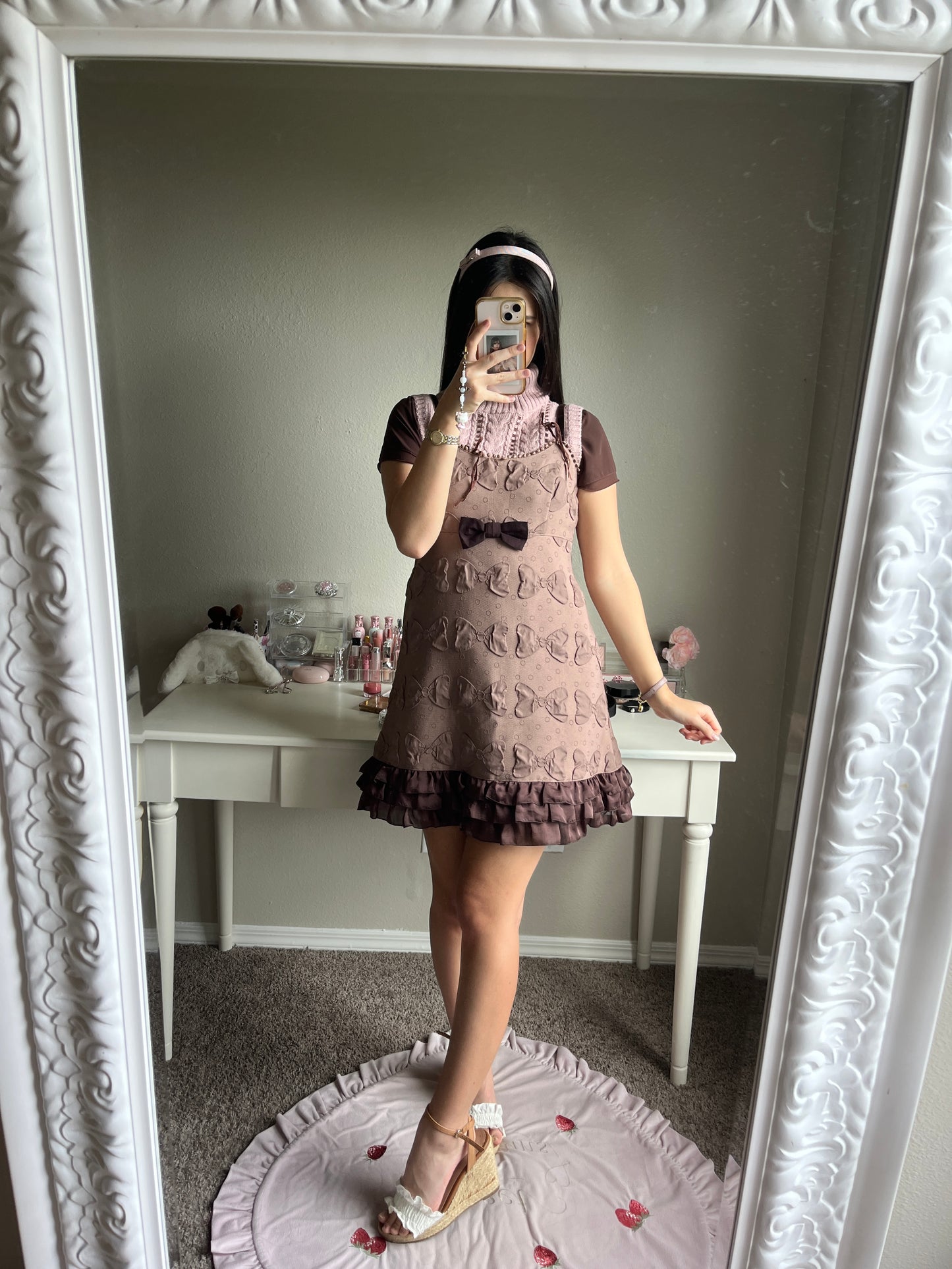 emily temple cute brown ribbon jsk